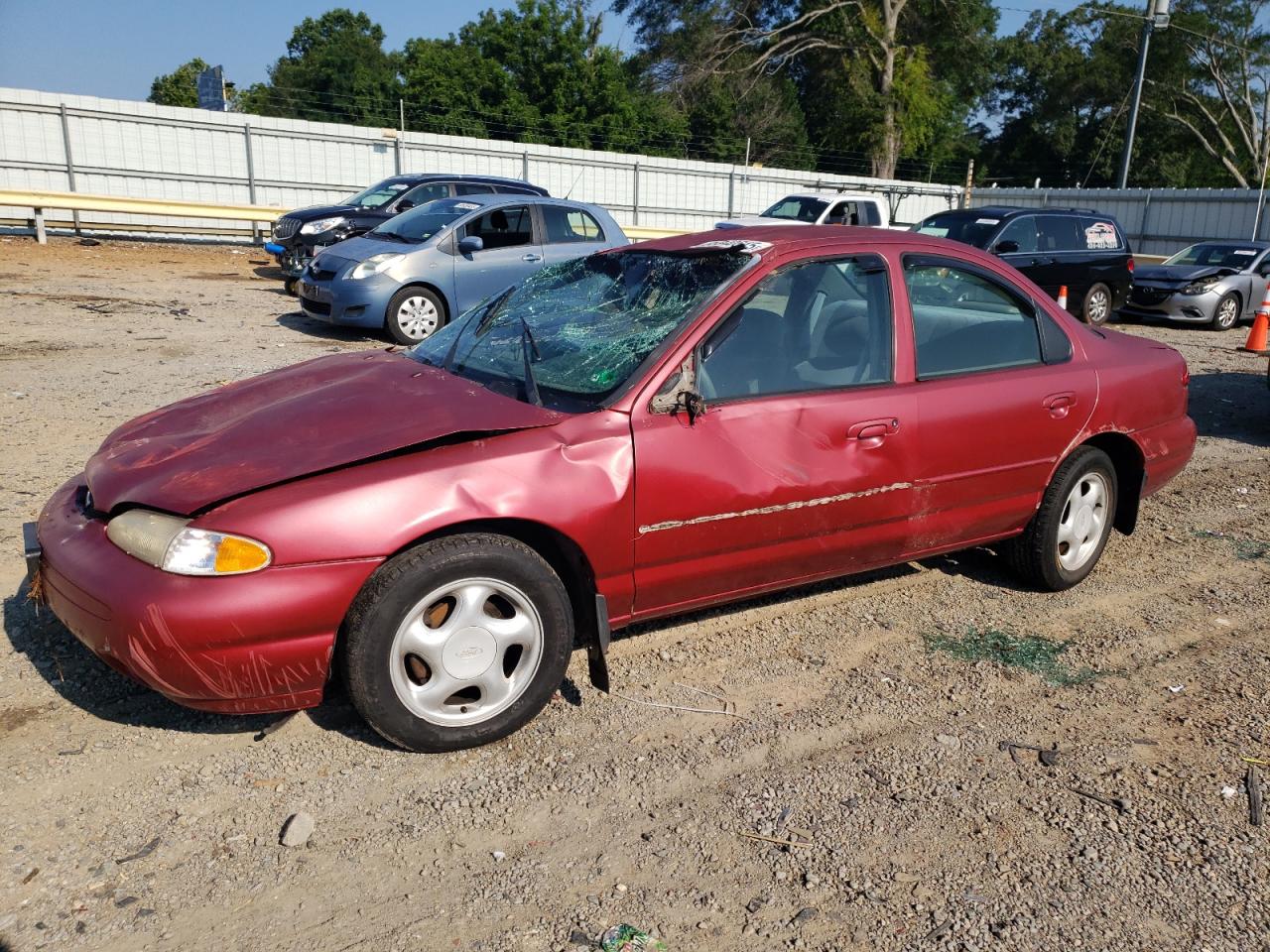 1996 Ford Contour Gl   Red vin: 1FALP6531TK144556