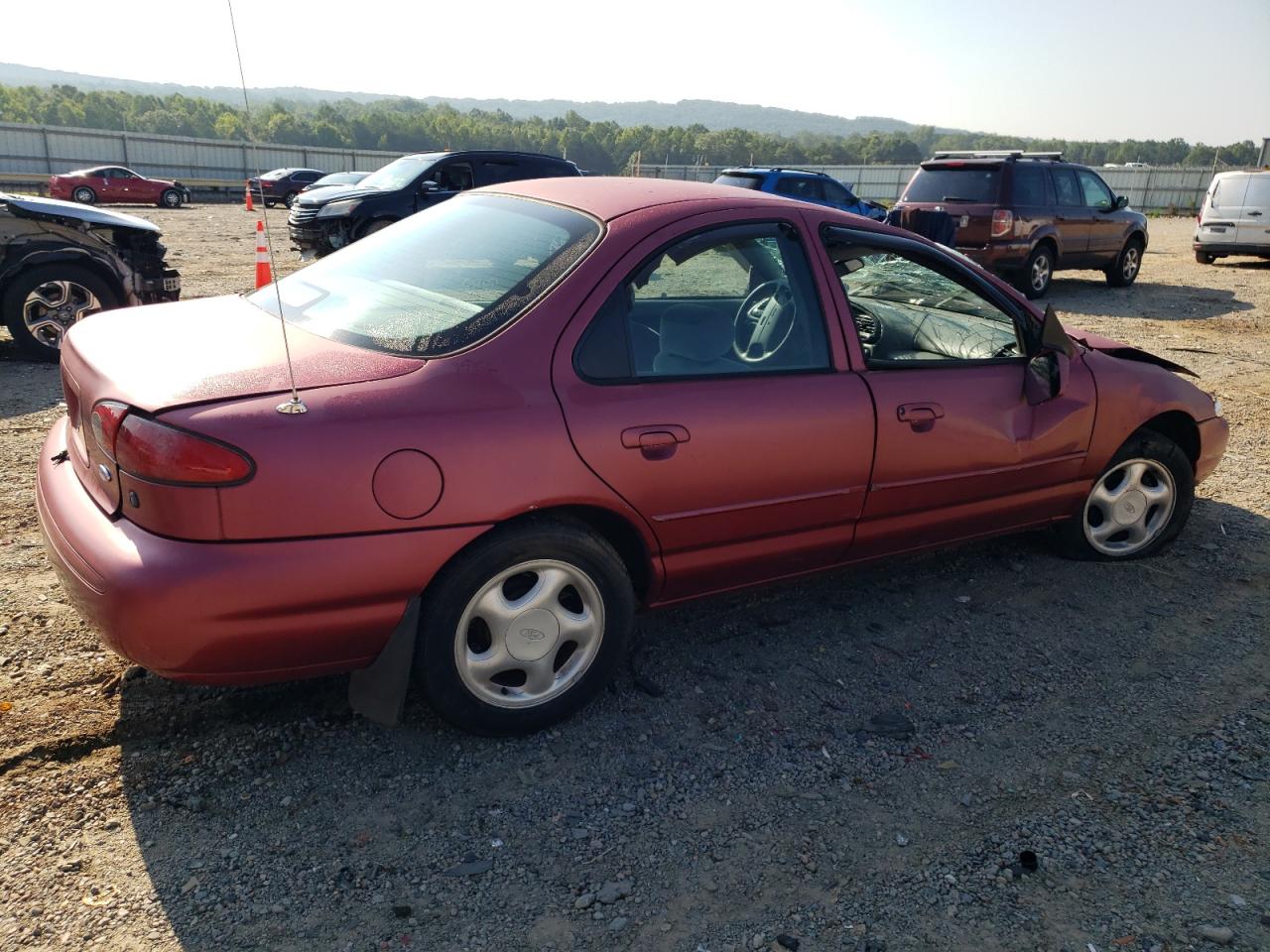 1996 Ford Contour Gl   Red vin: 1FALP6531TK144556