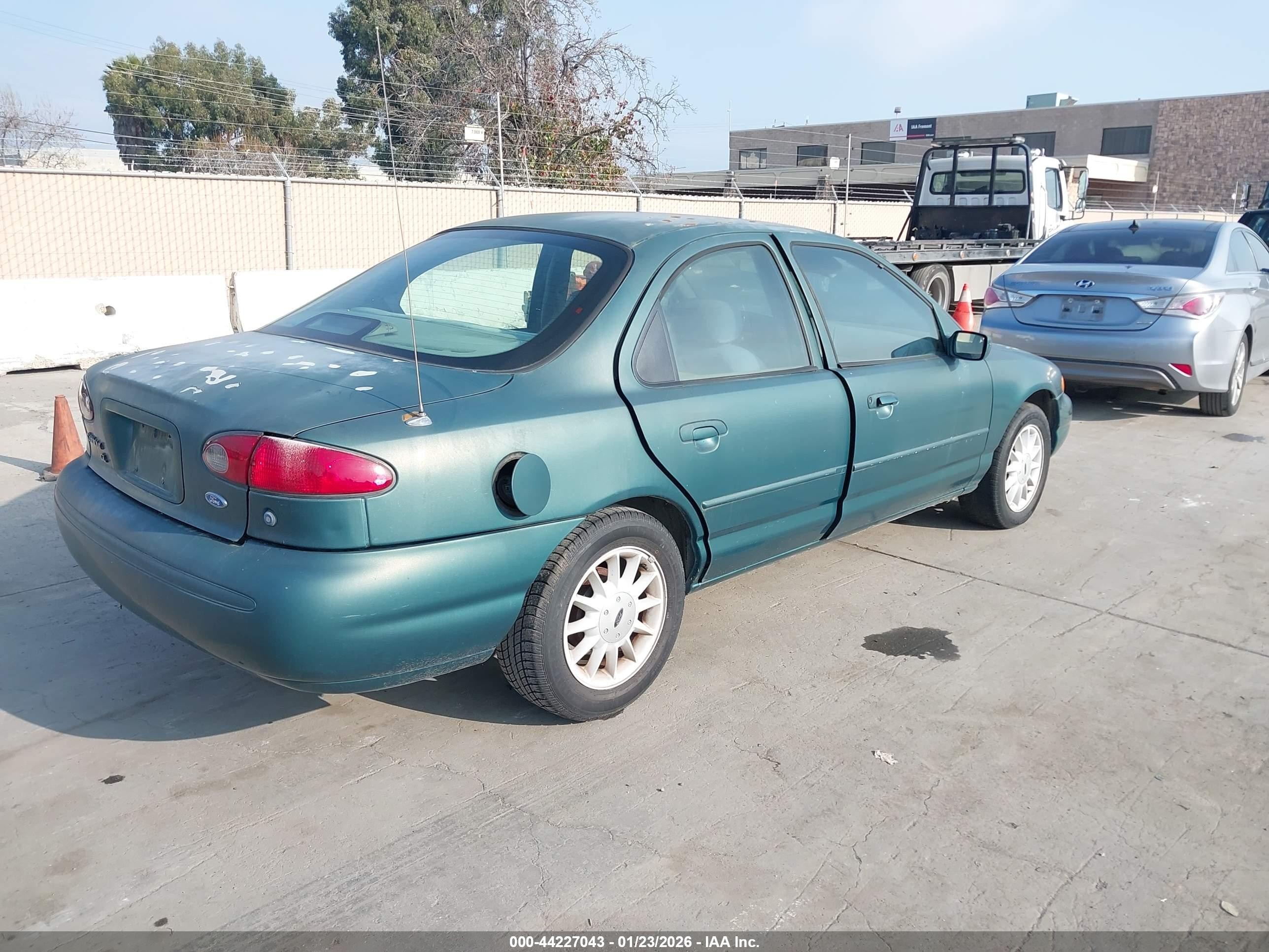 1996 Ford Contour Gl/sport Green vin: 1FALP6531TK154472