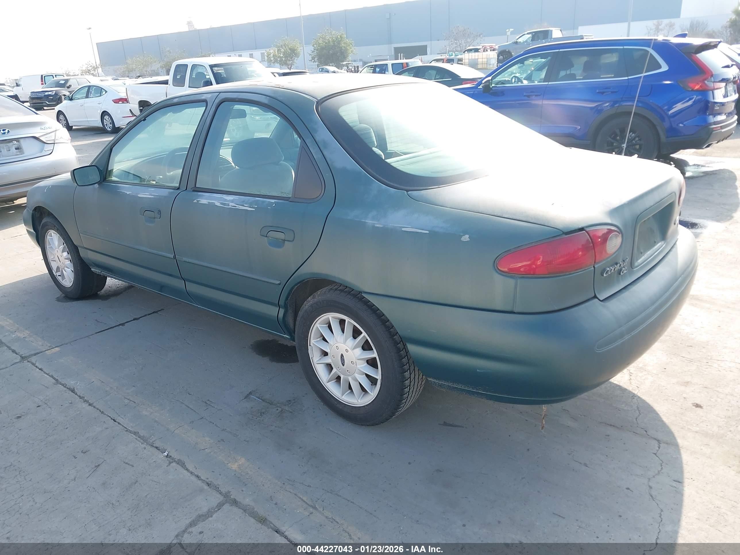 1996 Ford Contour Gl/sport Green vin: 1FALP6531TK154472