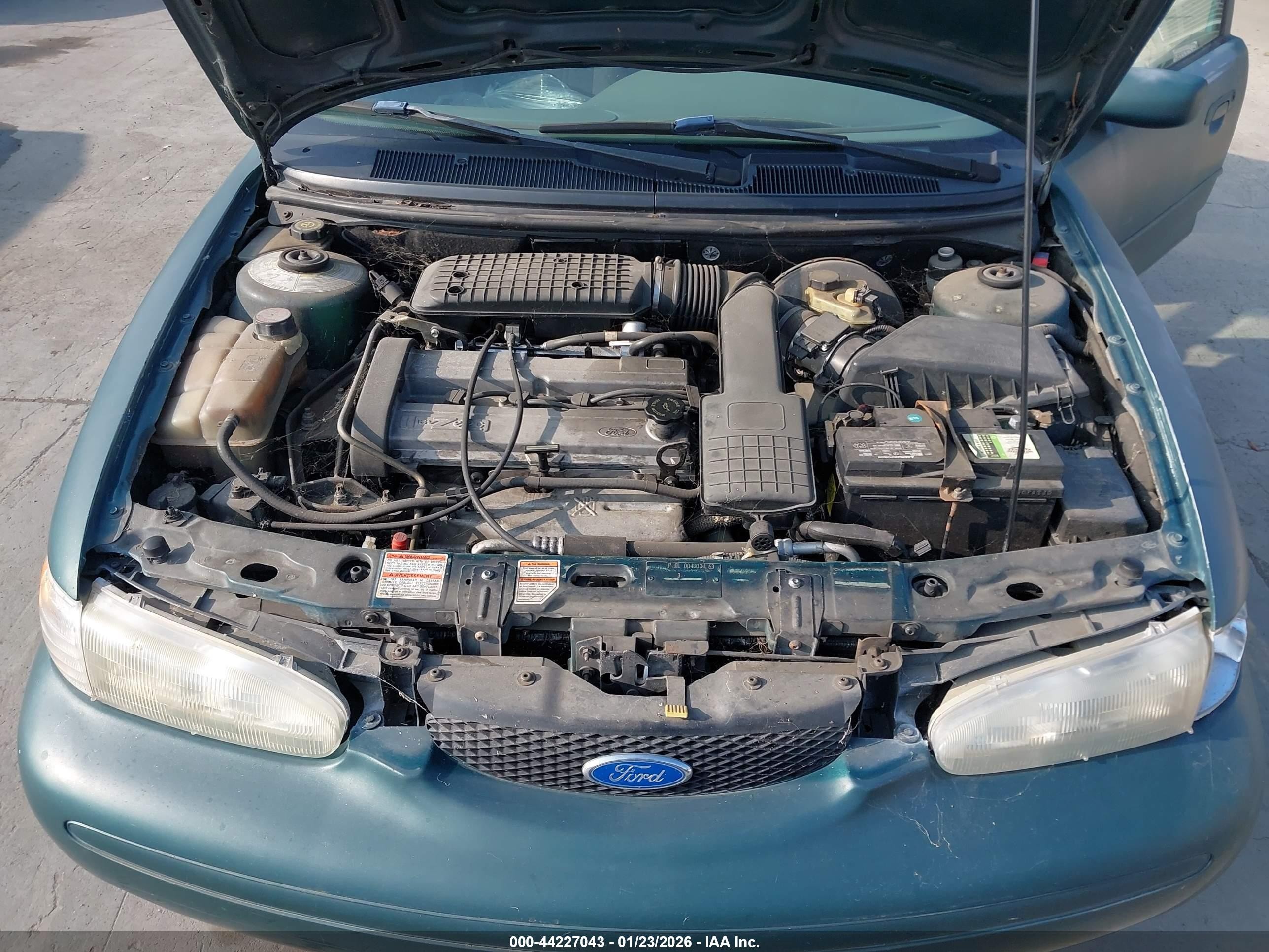 1996 Ford Contour Gl/sport Green vin: 1FALP6531TK154472