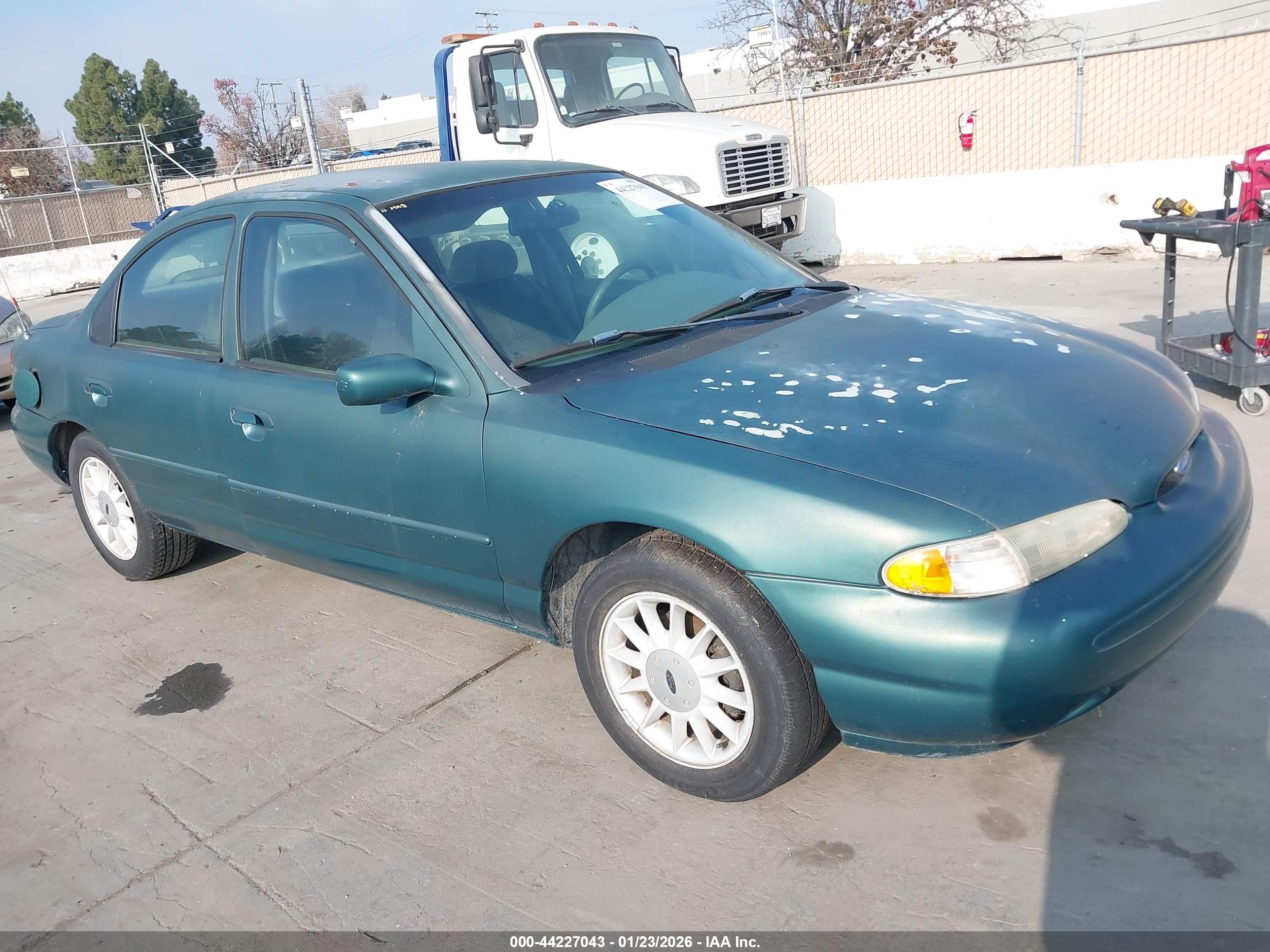 1996 Ford Contour Gl/sport Green vin: 1FALP6531TK154472