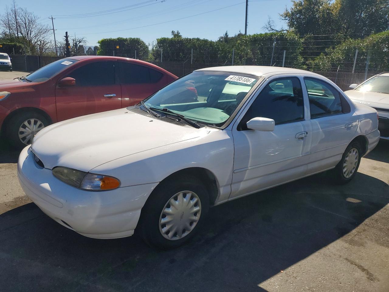 1996 Ford Contour Gl White vin: 1FALP6531TK219854
