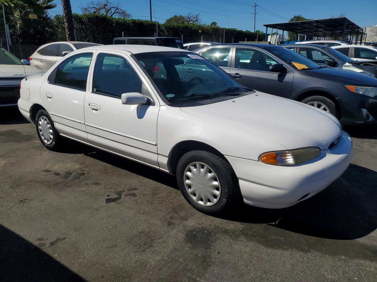 1996 Ford Contour Gl White vin: 1FALP6531TK219854