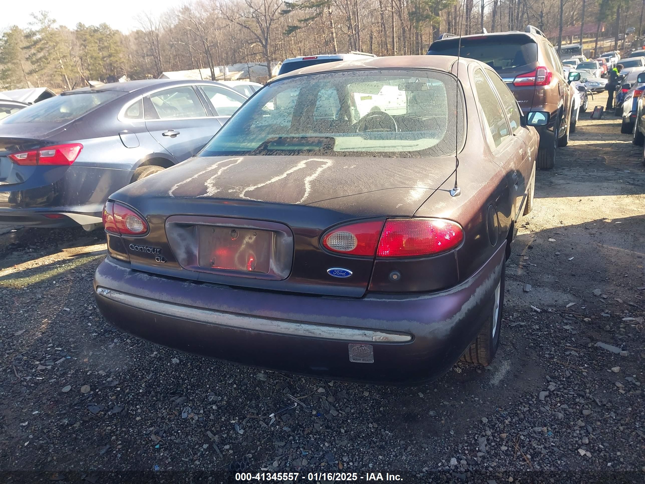 1995 Ford Contour Gl Темно-бордовый vin: 1FALP6532SK243790