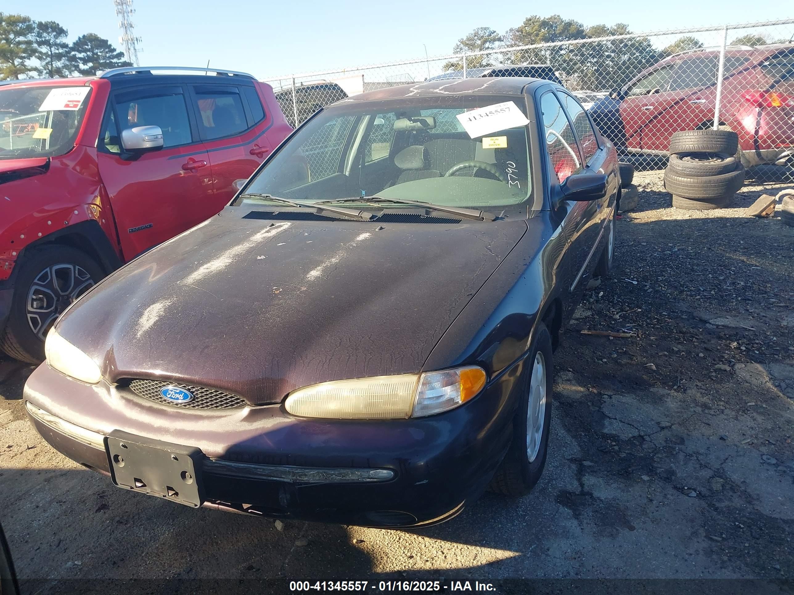 1995 Ford Contour Gl Темно-бордовый vin: 1FALP6532SK243790