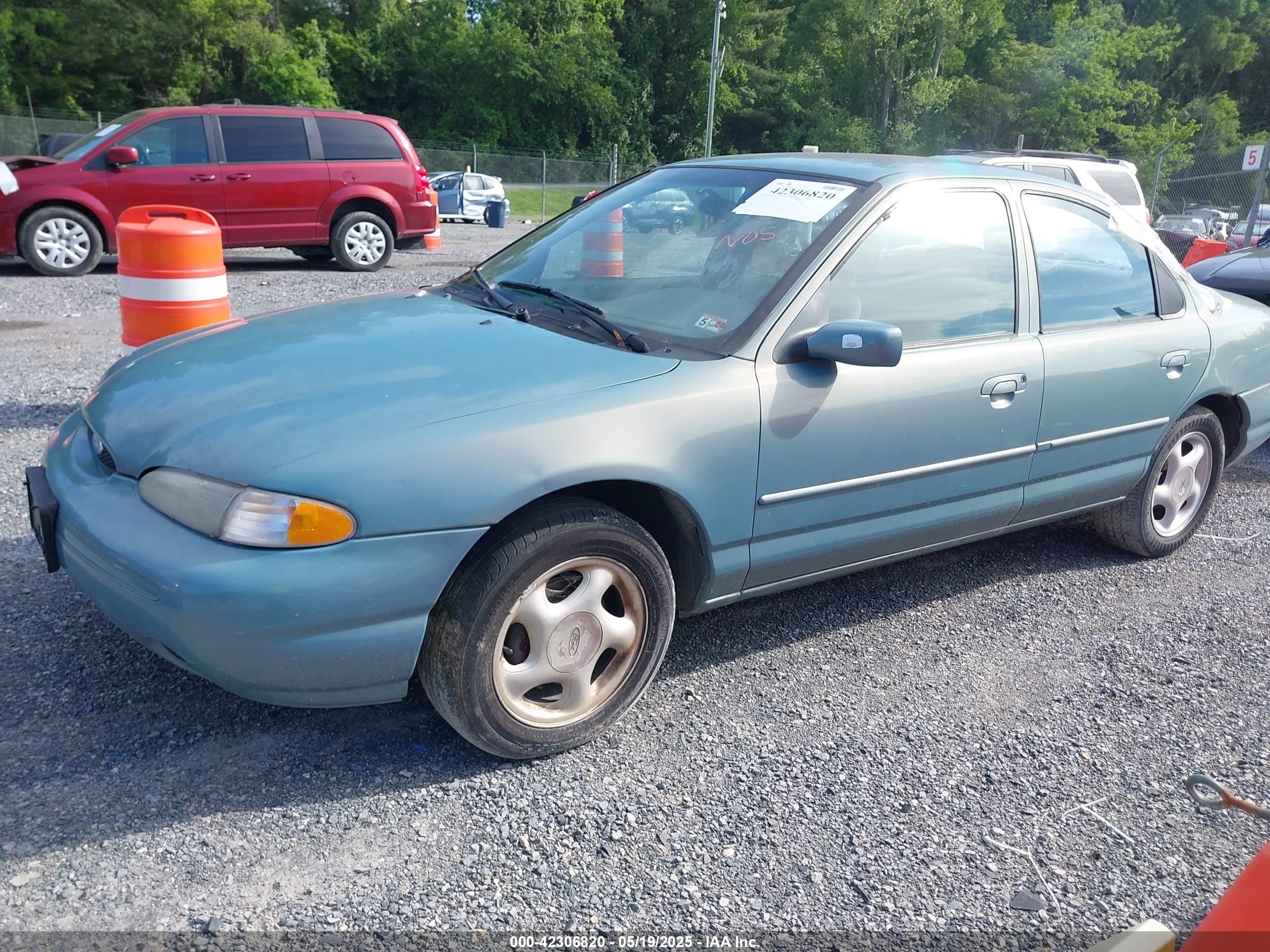 1996 Ford Contour Gl/sport Light Blue vin: 1FALP6535TK202362