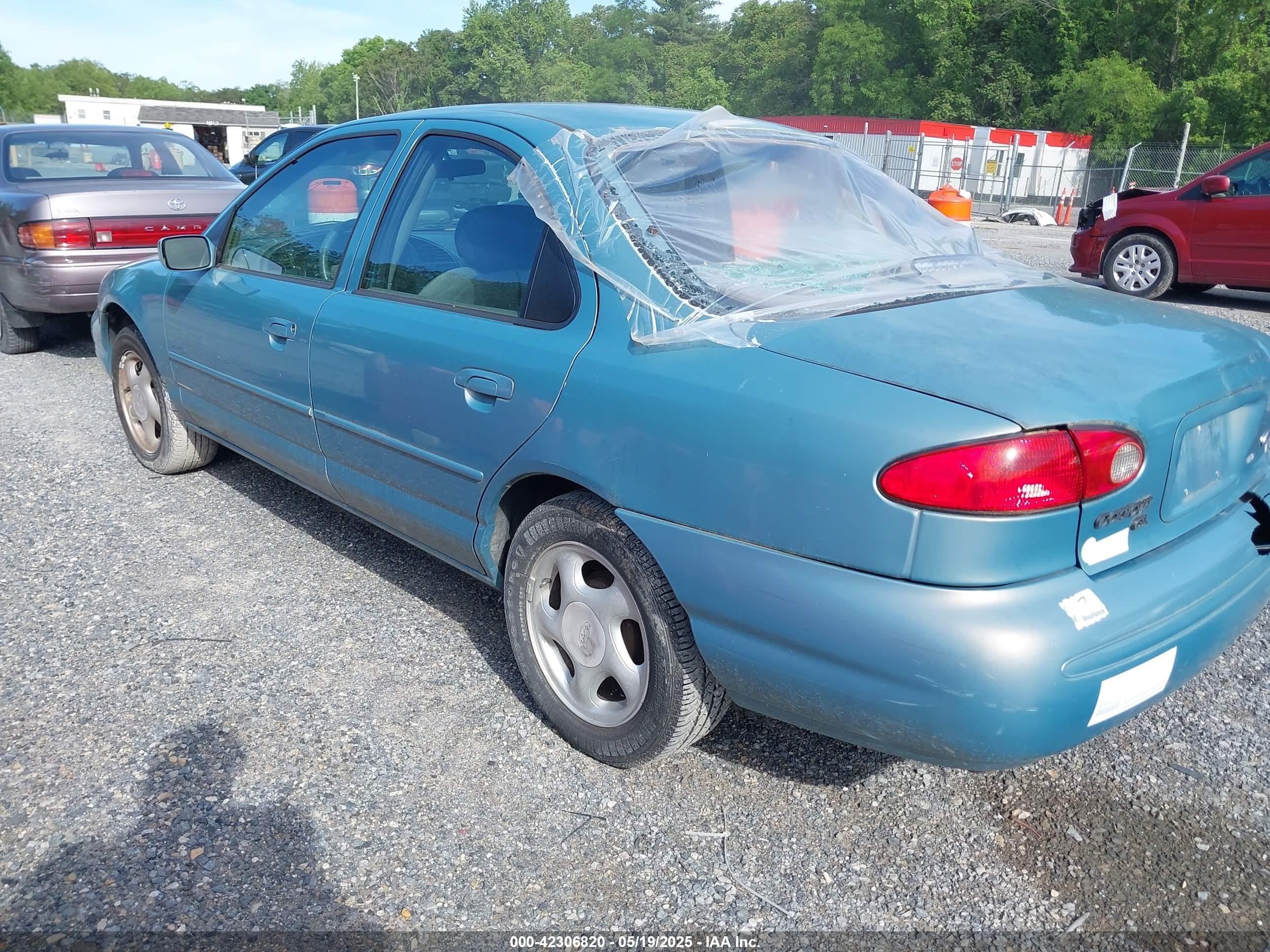 1996 Ford Contour Gl/sport Light Blue vin: 1FALP6535TK202362