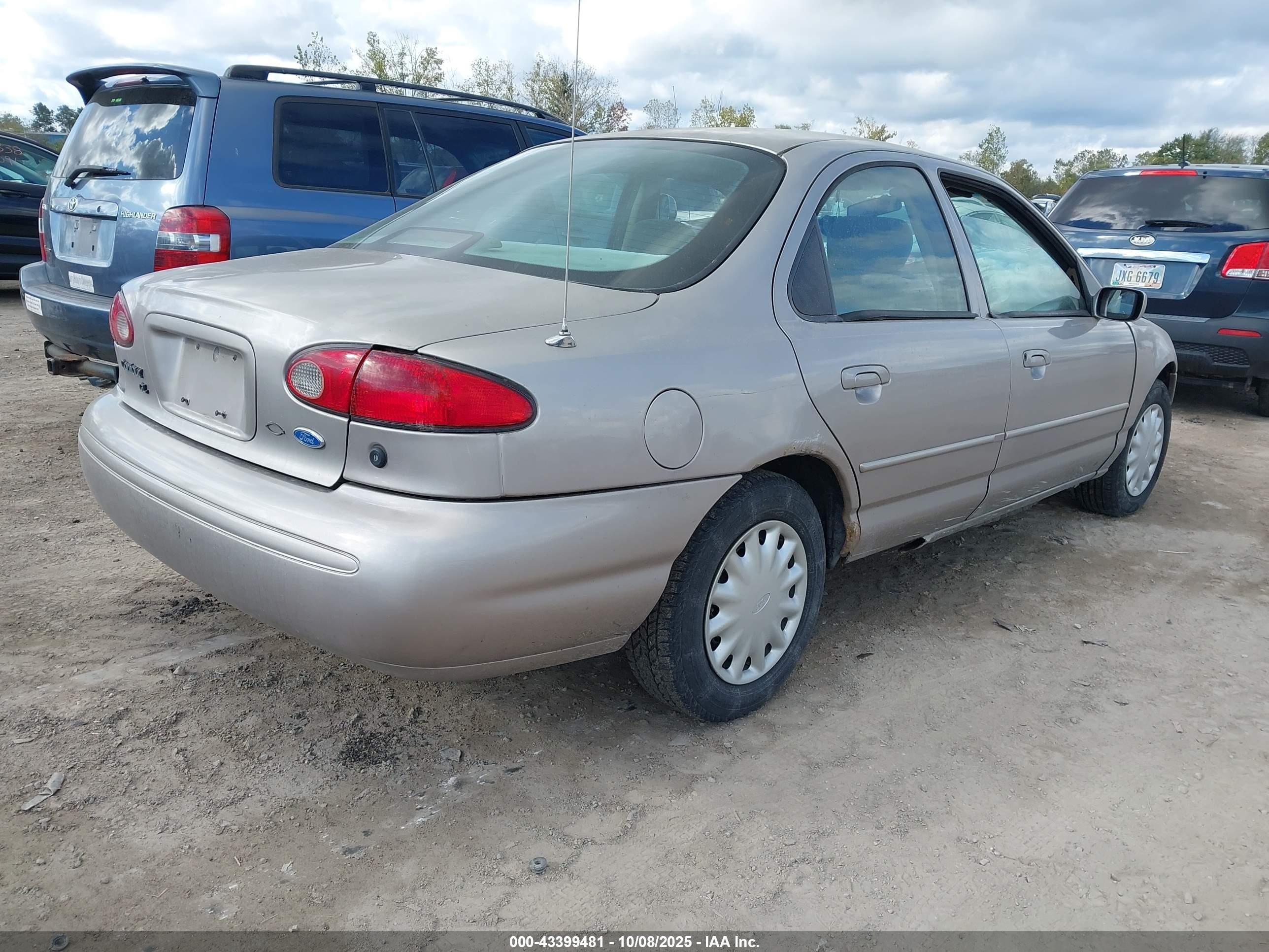 1996 Ford Contour Gl/sport Gray vin: 1FALP6536TK194255