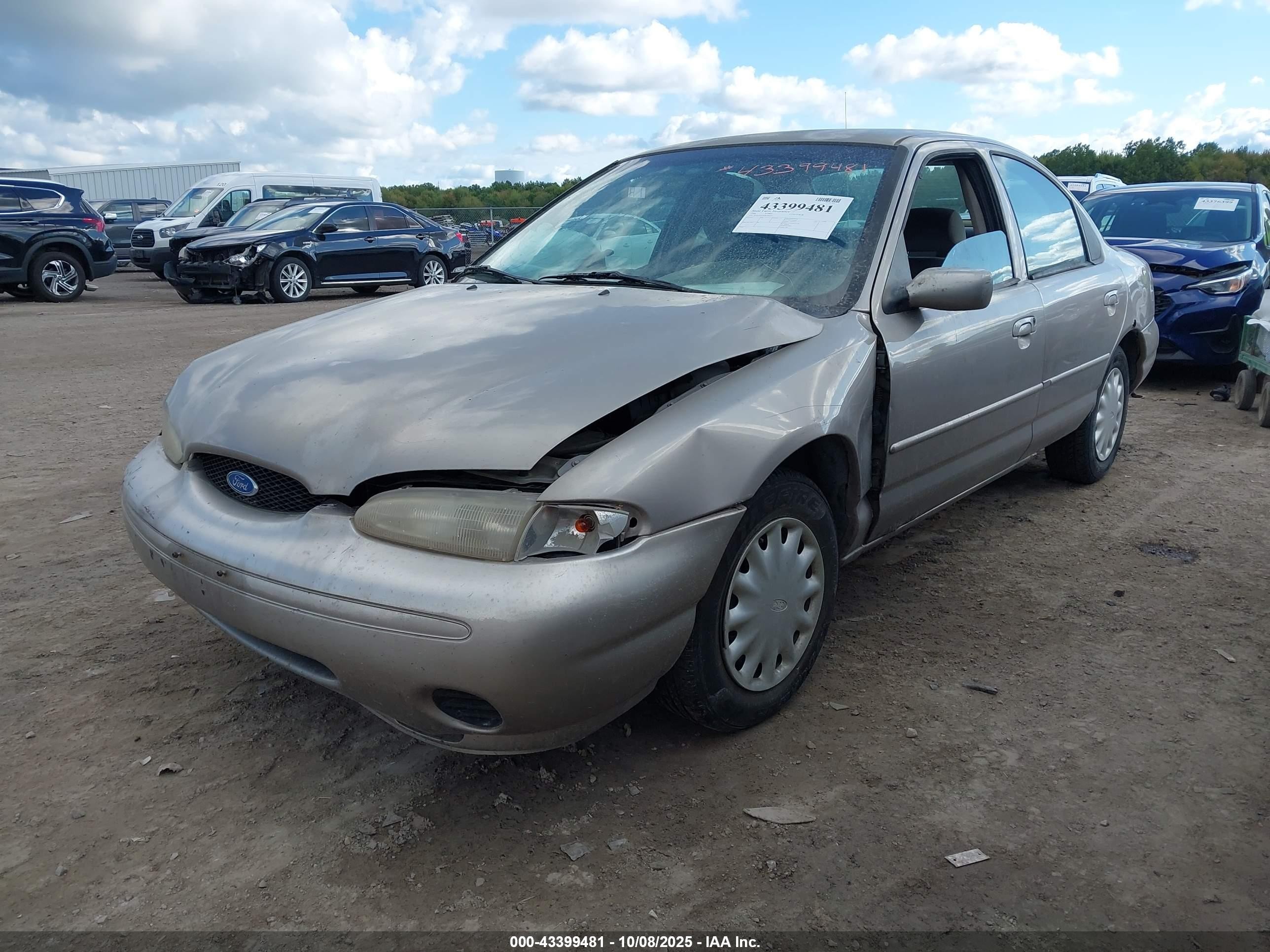 1996 Ford Contour Gl/sport Gray vin: 1FALP6536TK194255