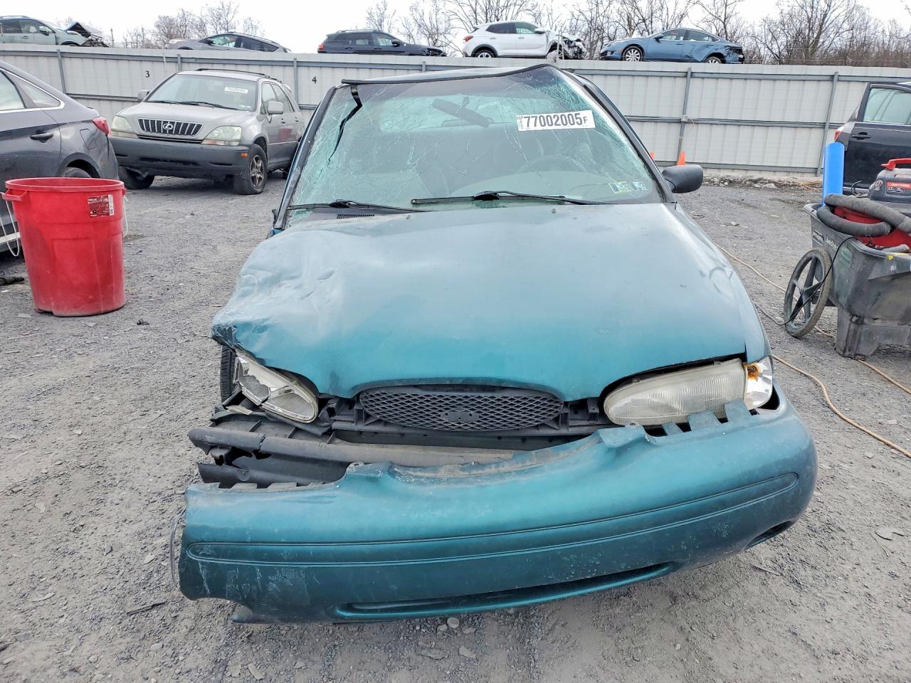 1997 Ford Contour Base Green vin: 1FALP6536VK160206