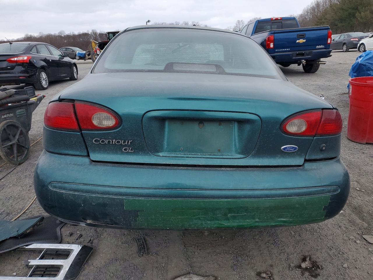 1997 Ford Contour Base Green vin: 1FALP6536VK160206