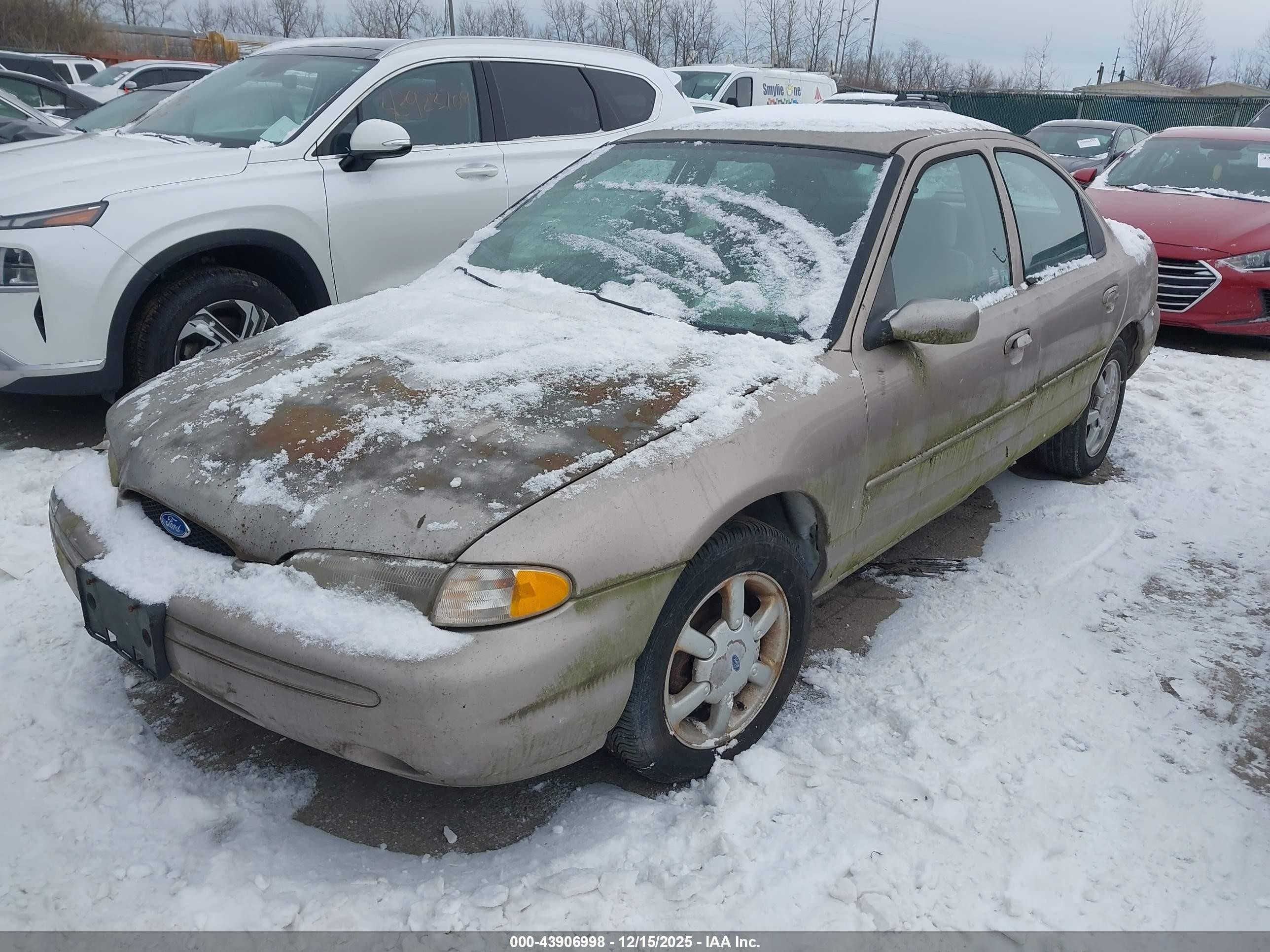 1996 Ford Contour Gl/sport Gray vin: 1FALP6539TK210920