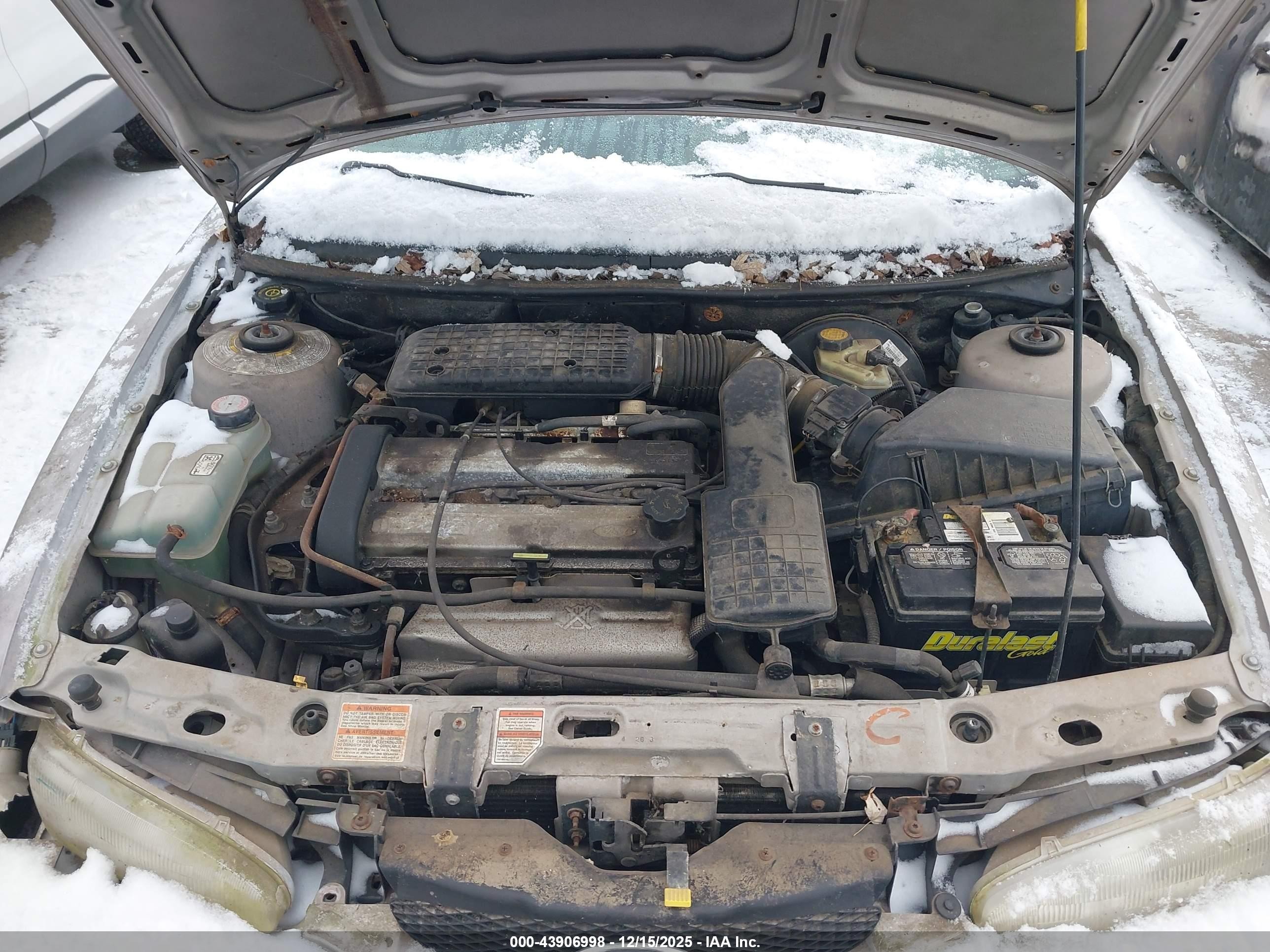 1996 Ford Contour Gl/sport Gray vin: 1FALP6539TK210920