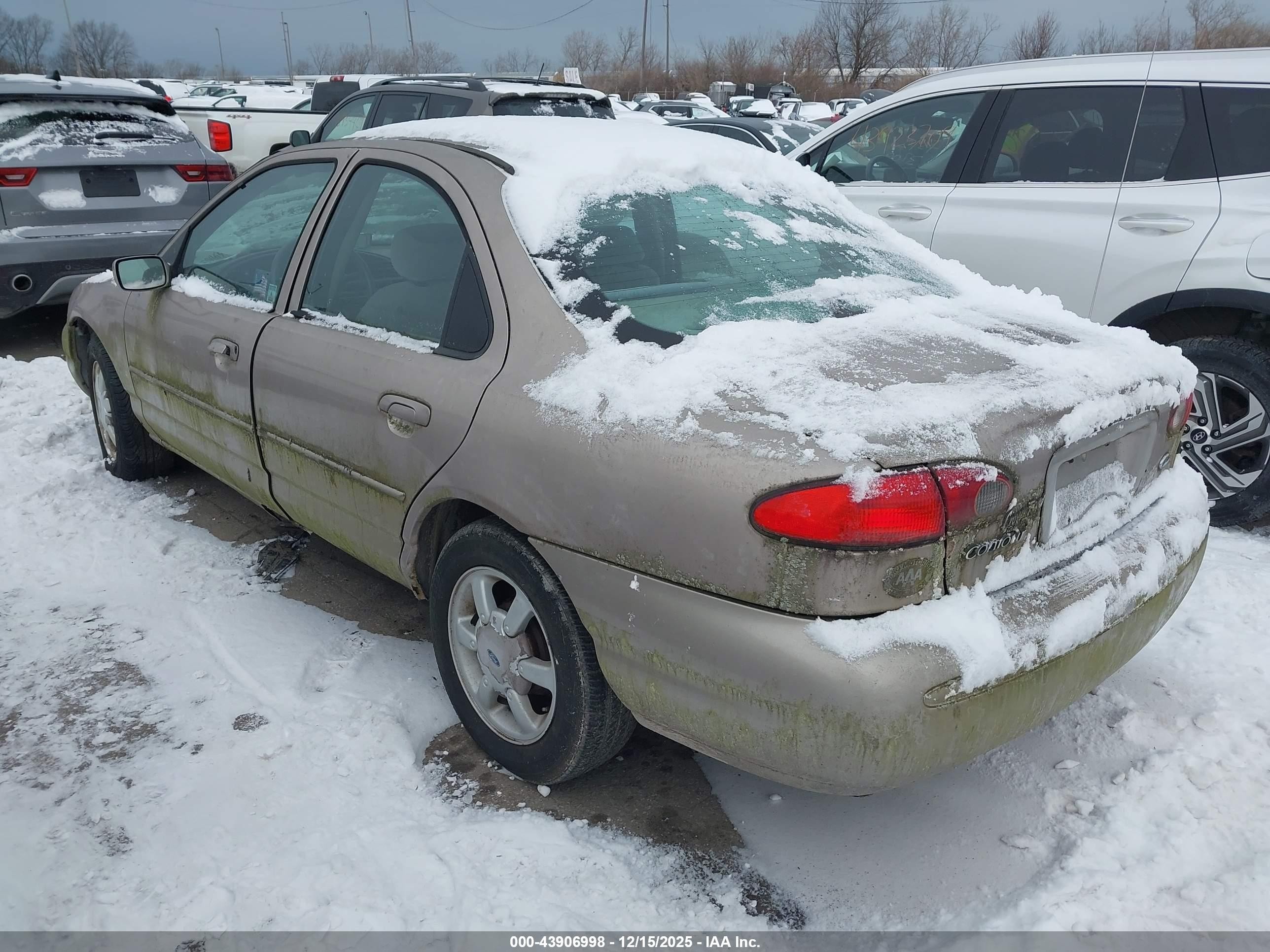 1996 Ford Contour Gl/sport Gray vin: 1FALP6539TK210920