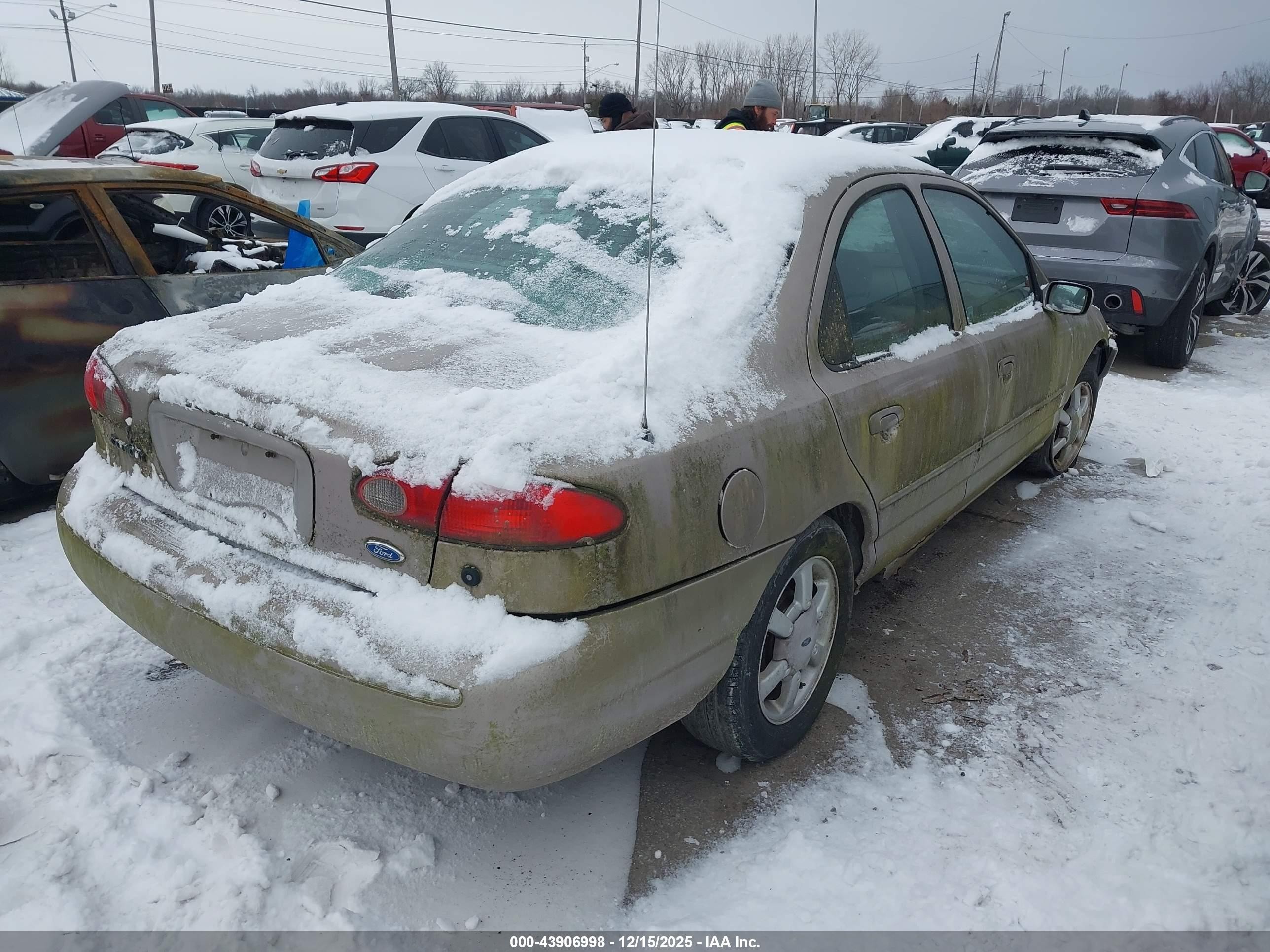 1996 Ford Contour Gl/sport Gray vin: 1FALP6539TK210920