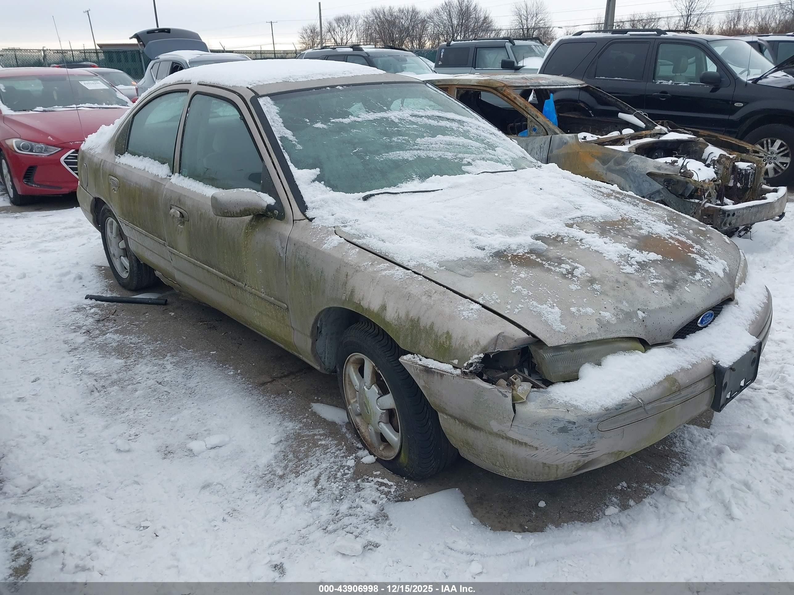 1996 Ford Contour Gl/sport Gray vin: 1FALP6539TK210920