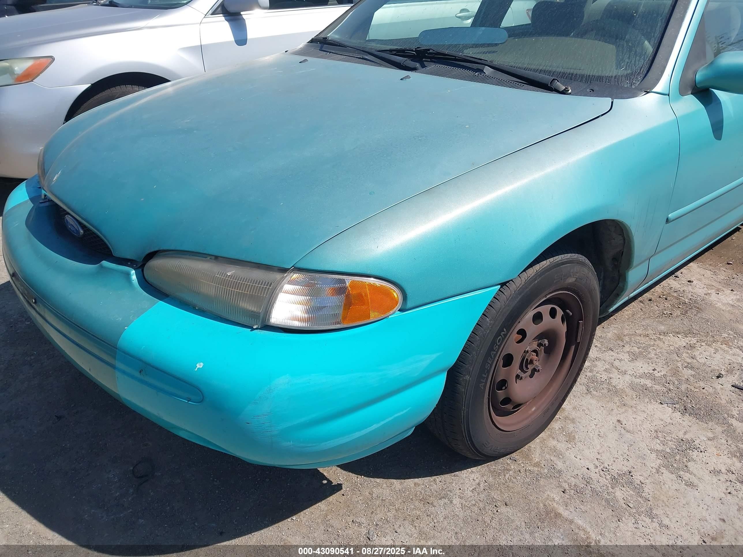 1995 Ford Contour Gl Turquoise vin: 1FALP653XSK119556