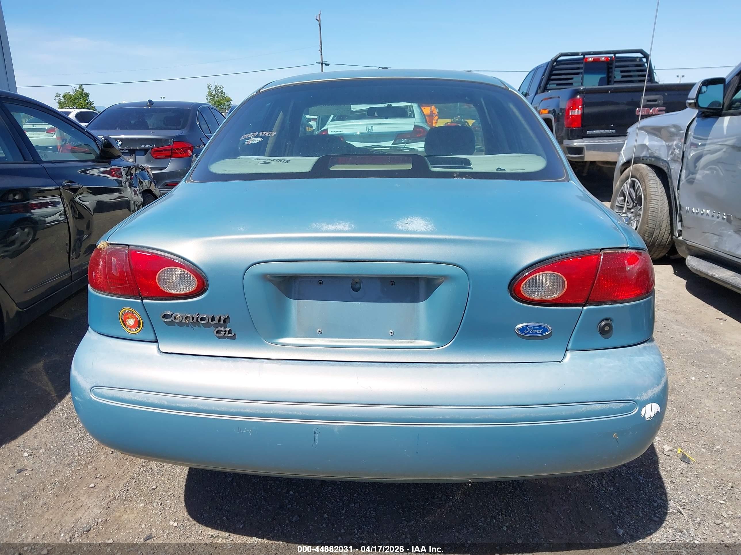 1996 Ford Contour Gl/sport Blue vin: 1FALP653XTK240153