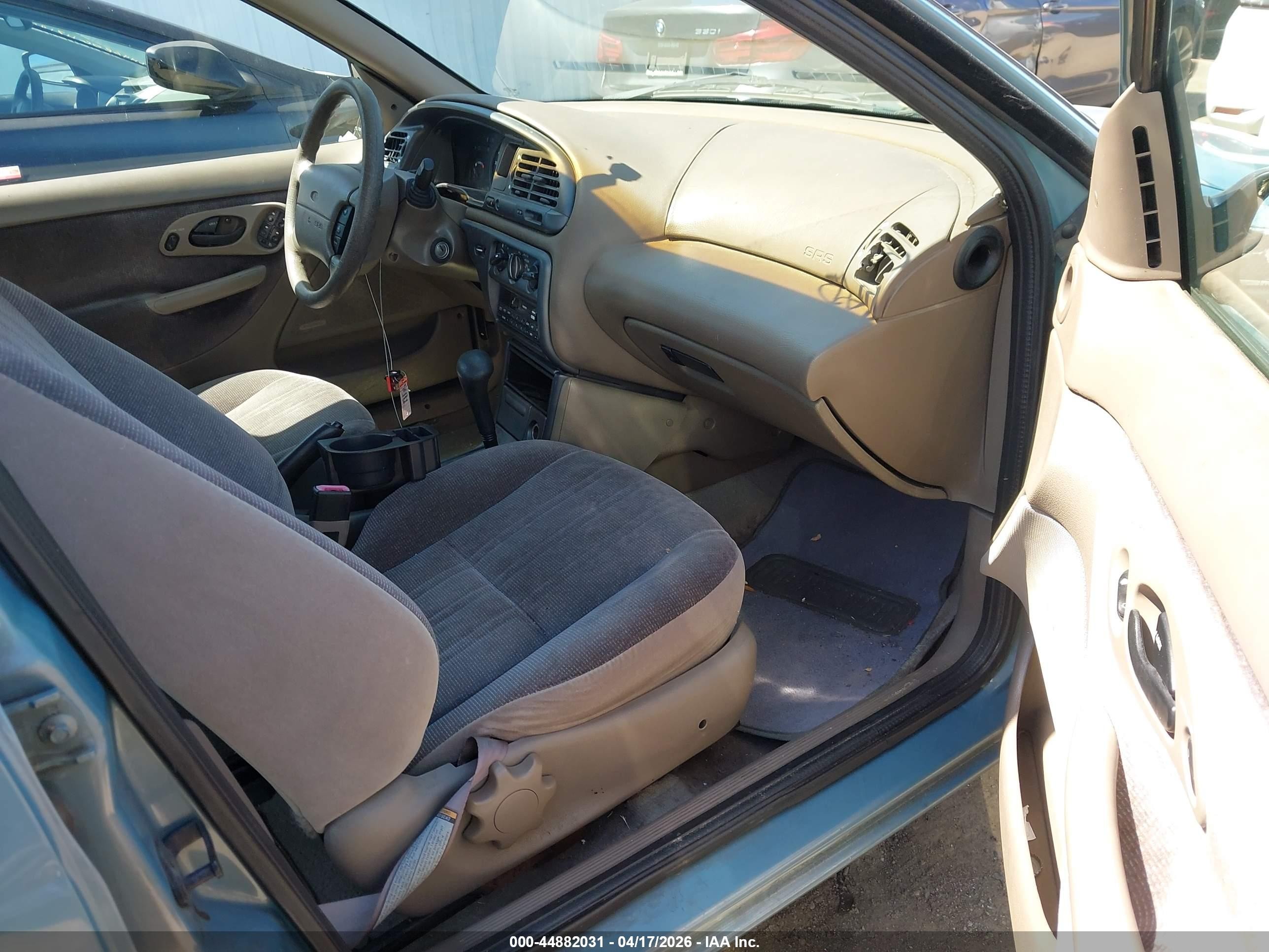 1996 Ford Contour Gl/sport Blue vin: 1FALP653XTK240153