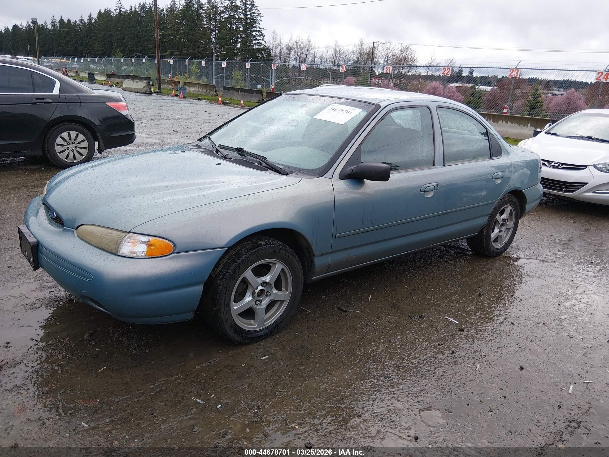 1997 Ford Contour Gl Light Blue vin: 1FALP653XVK157146