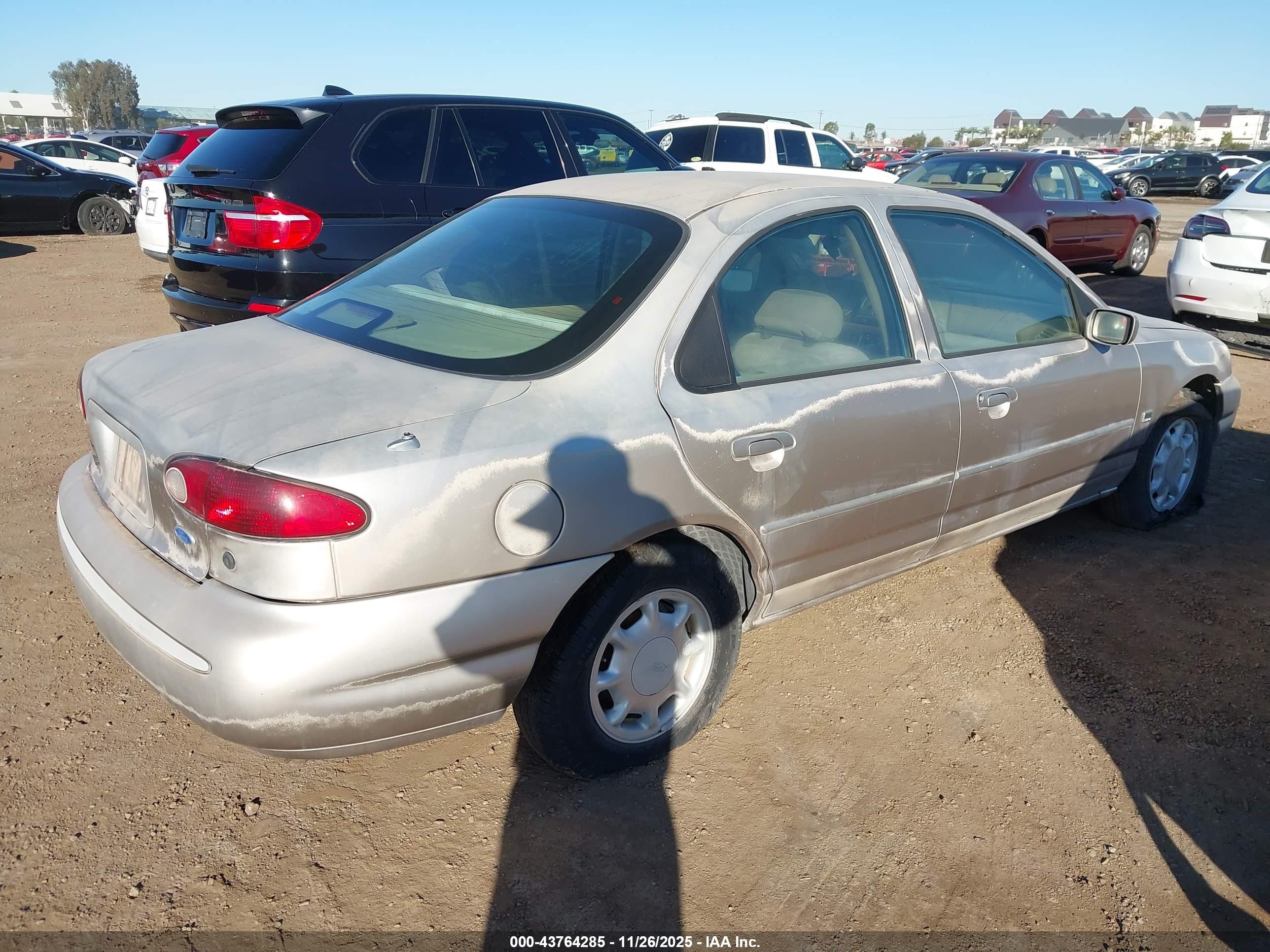 1995 Ford Contour Gl Gray vin: 1FALP65L0SK170886