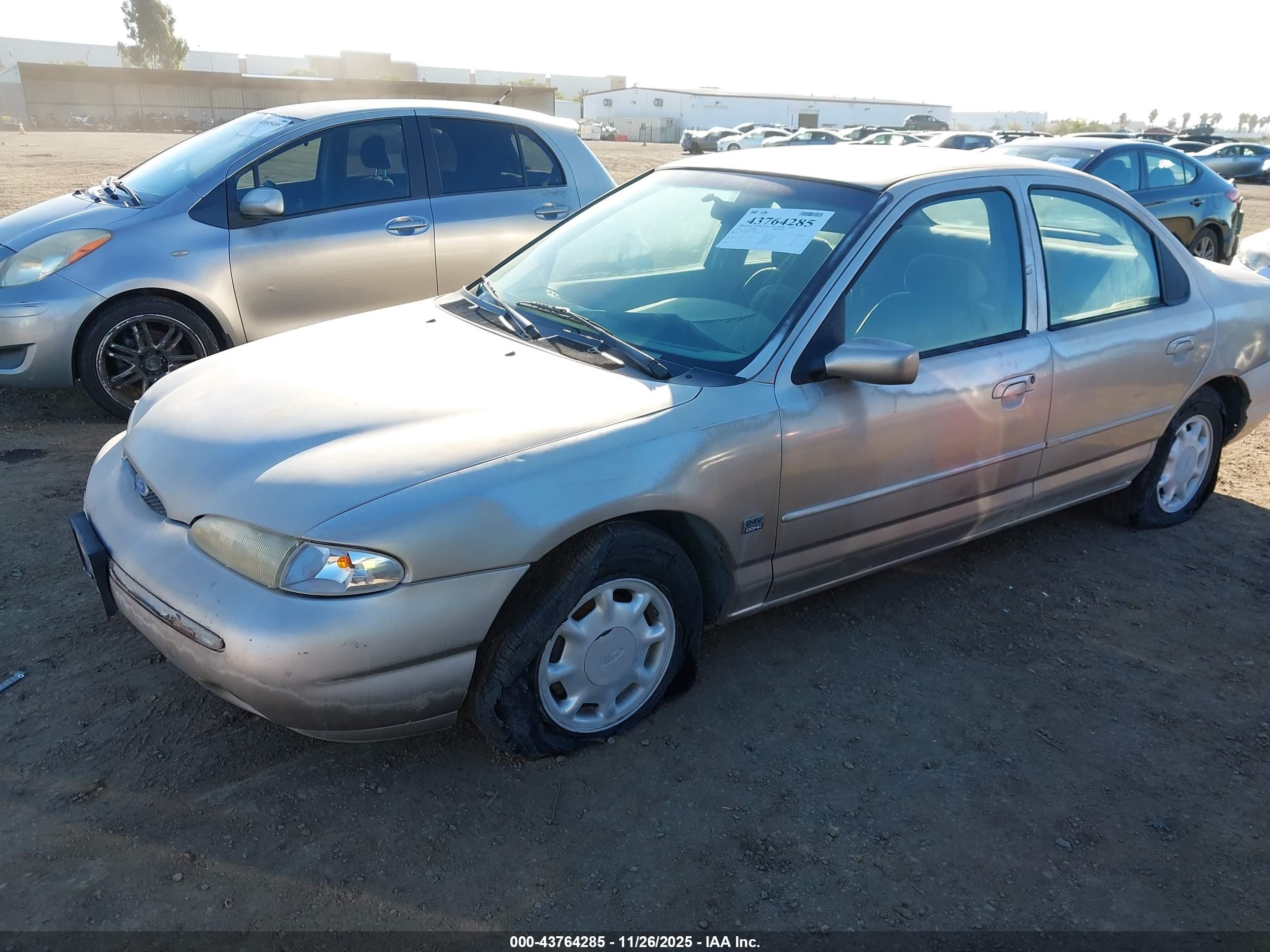 1995 Ford Contour Gl Gray vin: 1FALP65L0SK170886