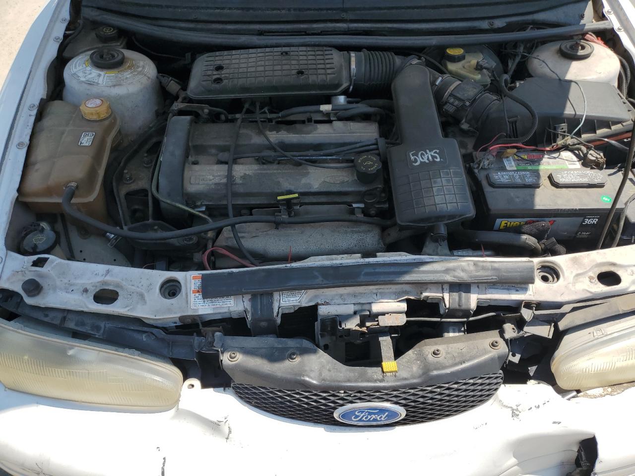 1996 Ford Contour Gl White vin: 1FALP65Z1TK226551