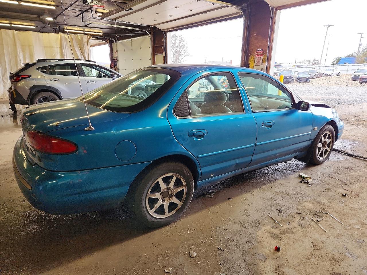 1995 Ford Contour Se Blue vin: 1FALP67L8SK208023
