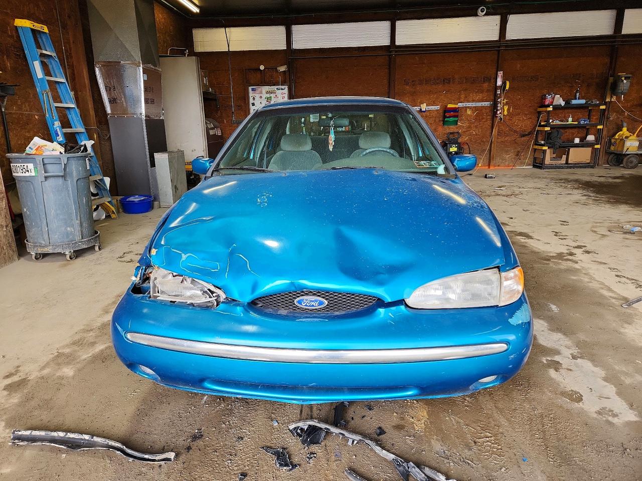 1995 Ford Contour Se Blue vin: 1FALP67L8SK208023