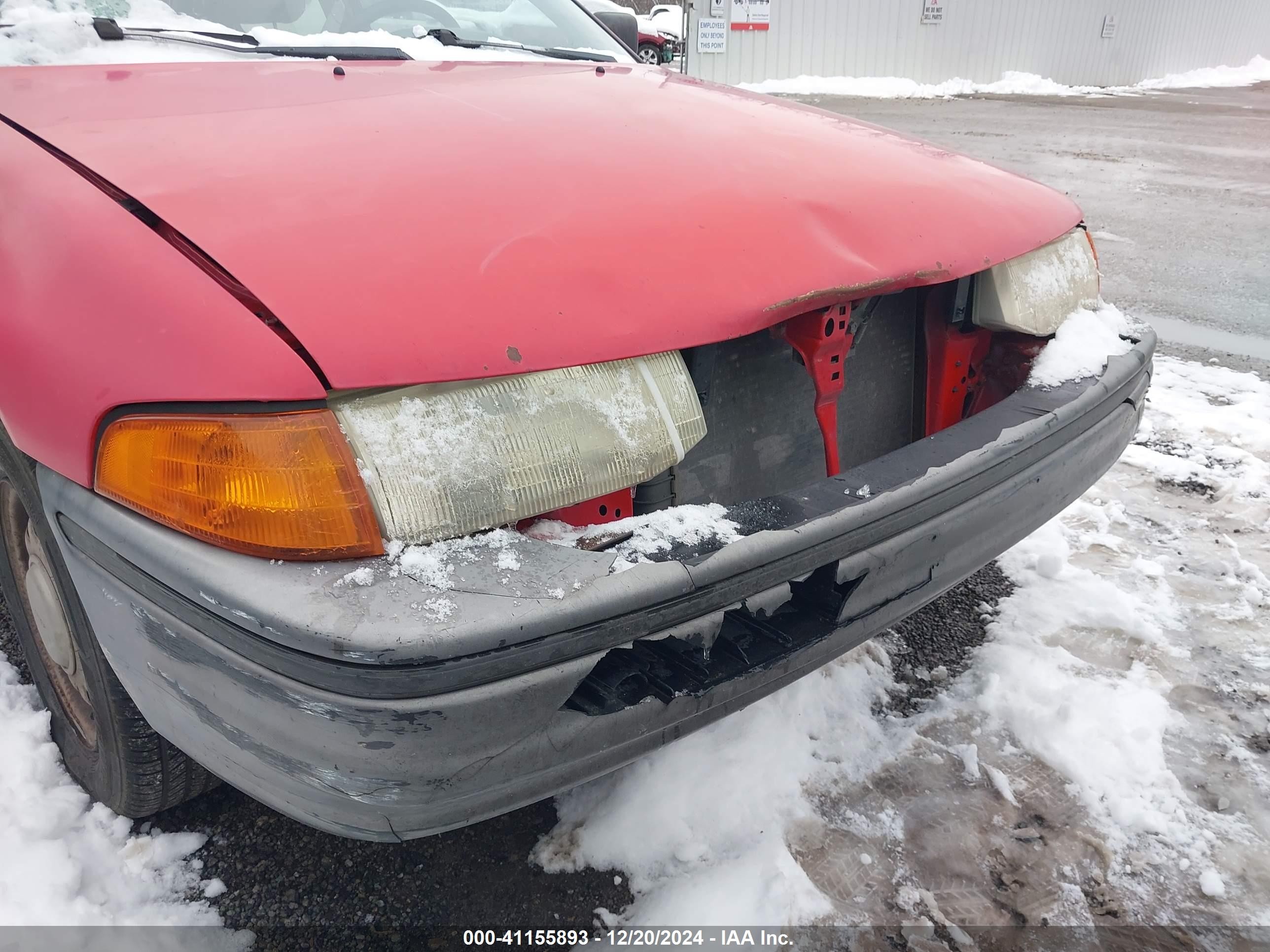 1991 Ford Escort Pony/l Red vin: 1FAPP10J5MW151076