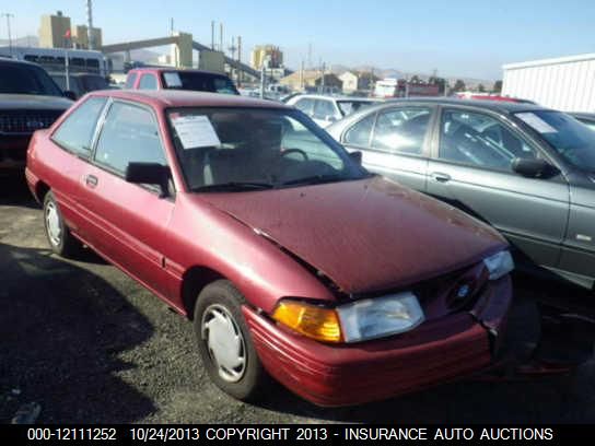 1993 Ford Escort Lx 2-door vin: 1FAPP11J4PW101918