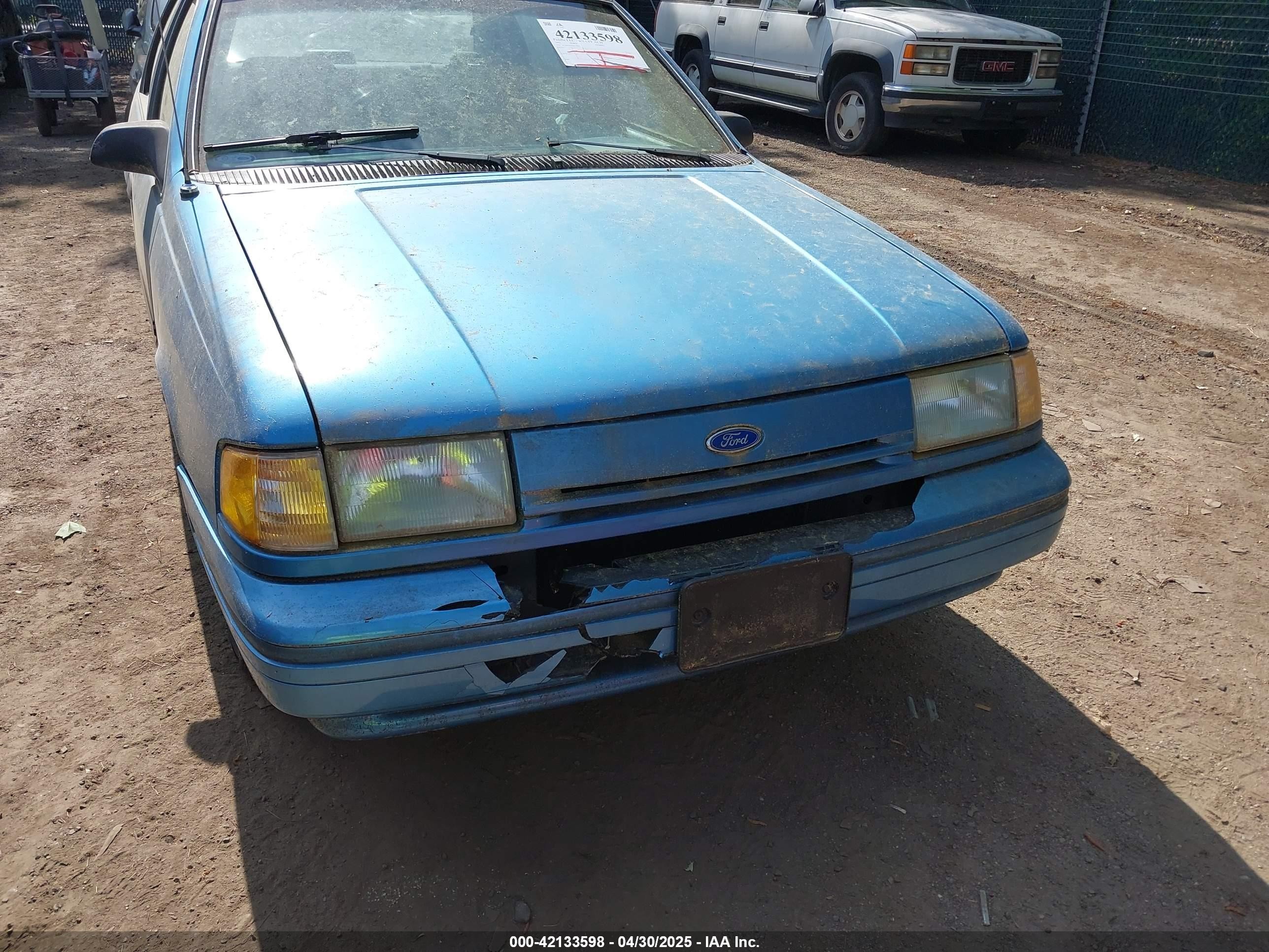 1992 Ford Tempo Gl Blue vin: 1FAPP36U6NK188935