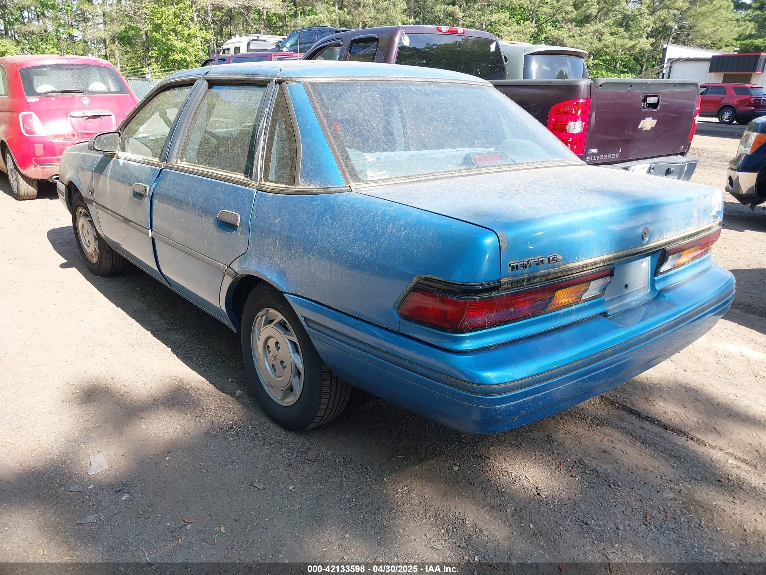 1992 Ford Tempo Gl Blue vin: 1FAPP36U6NK188935