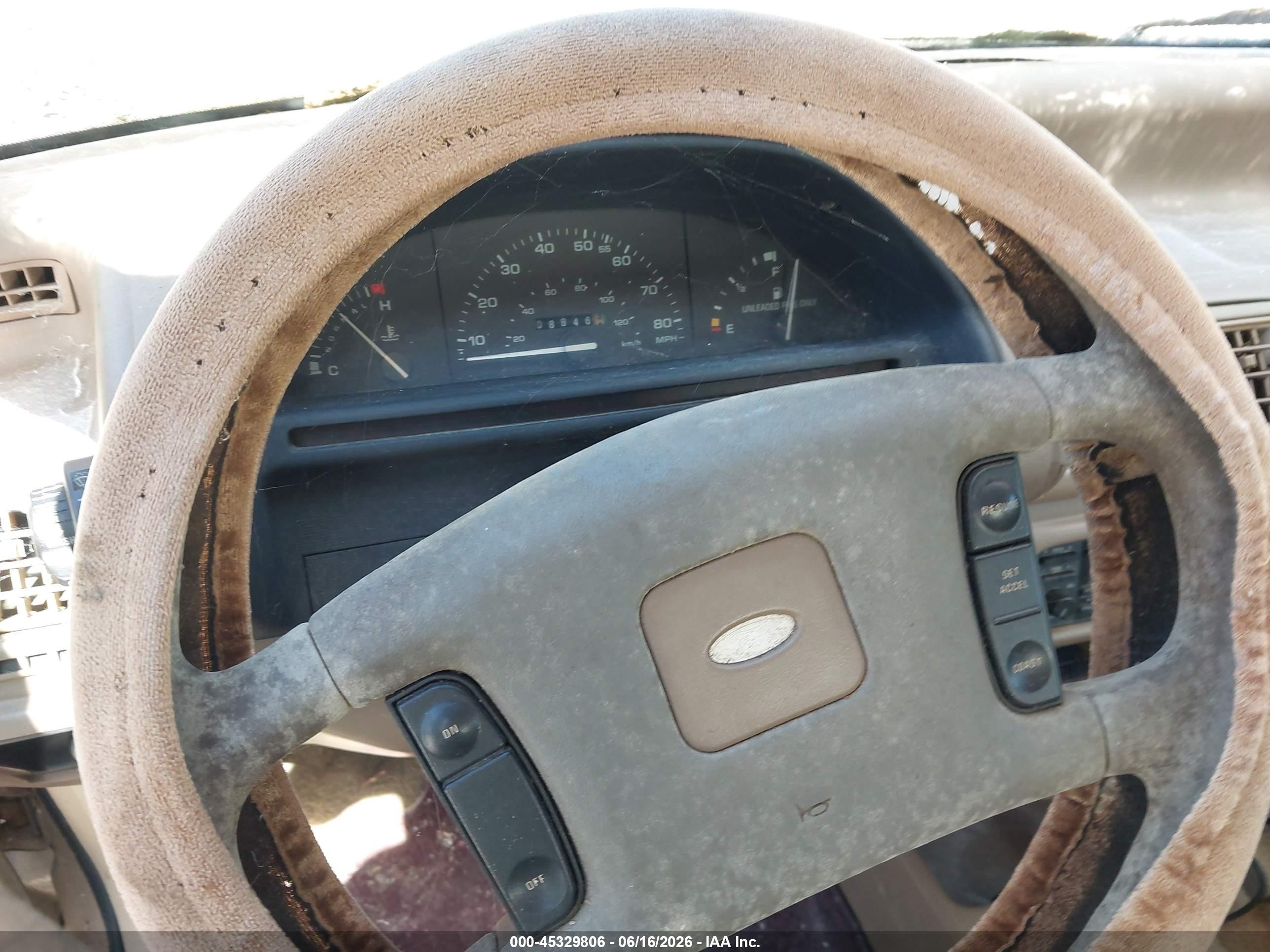 1989 Ford Tempo Gl Gold vin: 1FAPP36X1KK121780