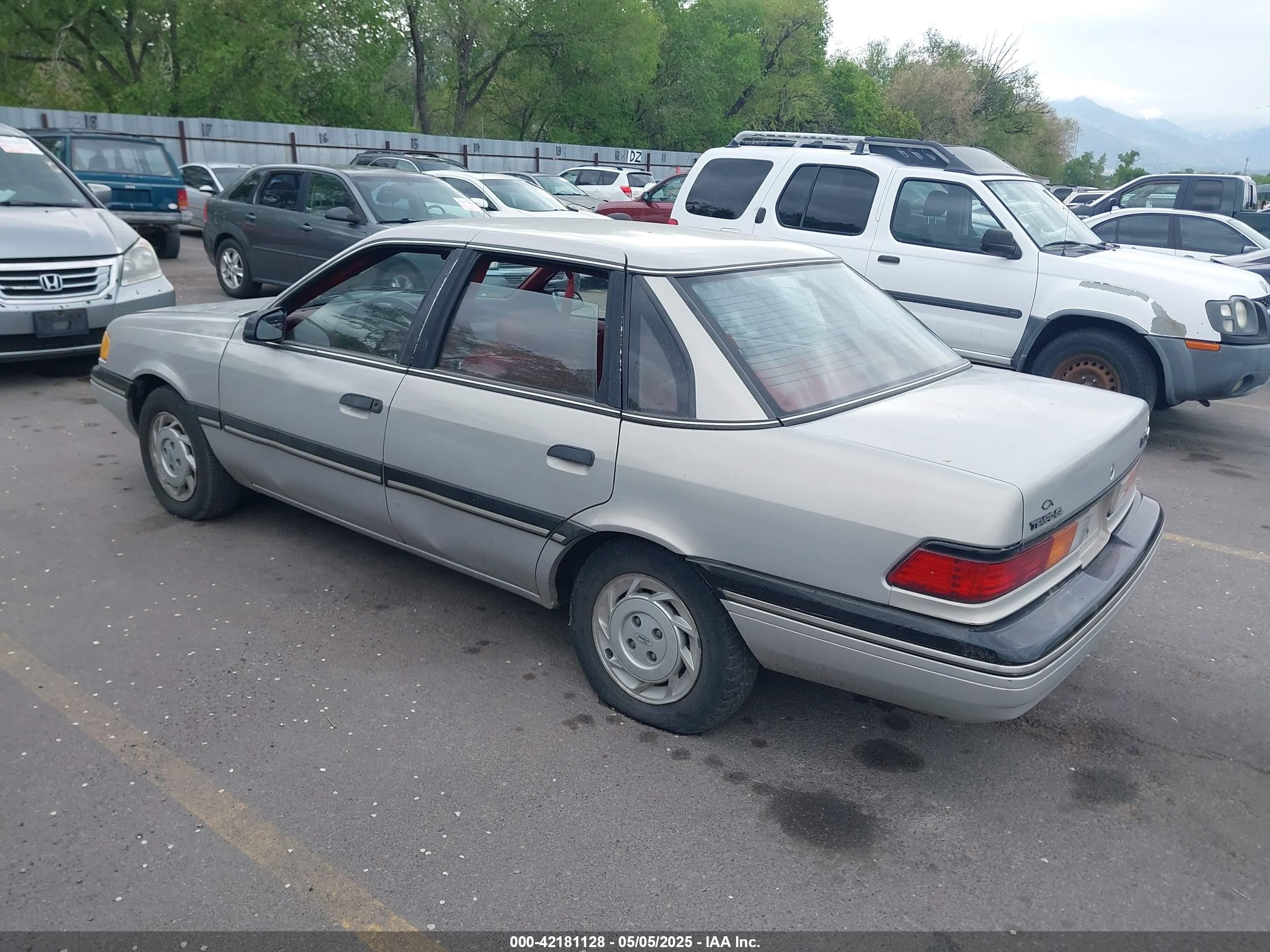 1991 Ford Tempo Gl Серебряный vin: 1FAPP36X1MK176653