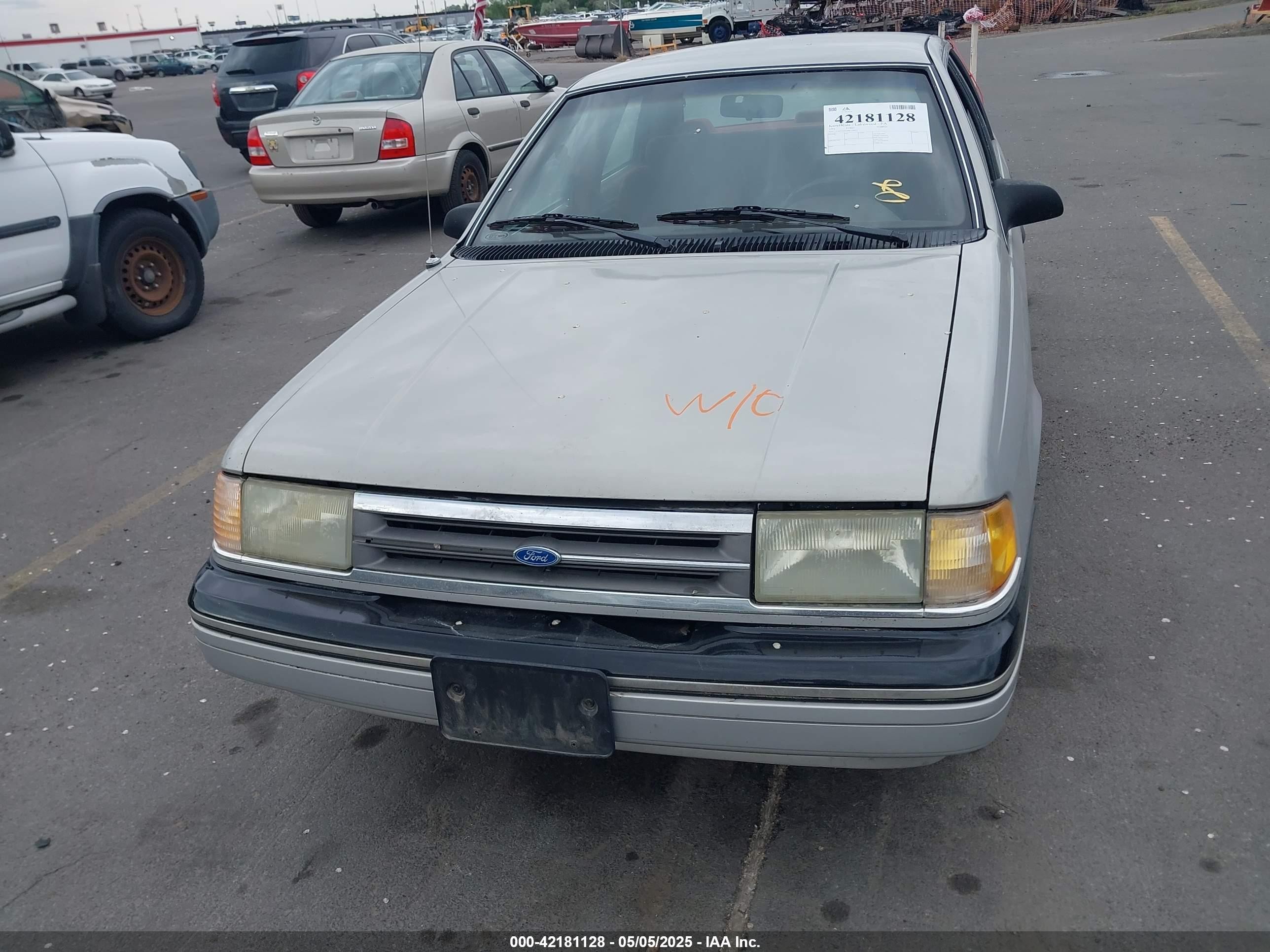 1991 Ford Tempo Gl Серебряный vin: 1FAPP36X1MK176653