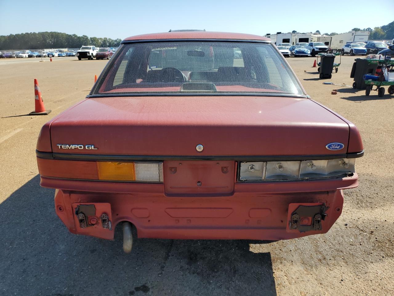 1989 Ford Tempo Gl Maroon vin: 1FAPP36X2KK220947