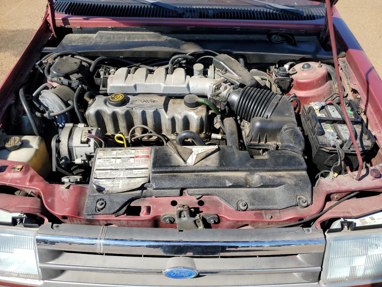 1989 Ford Tempo Gl Maroon vin: 1FAPP36X2KK220947