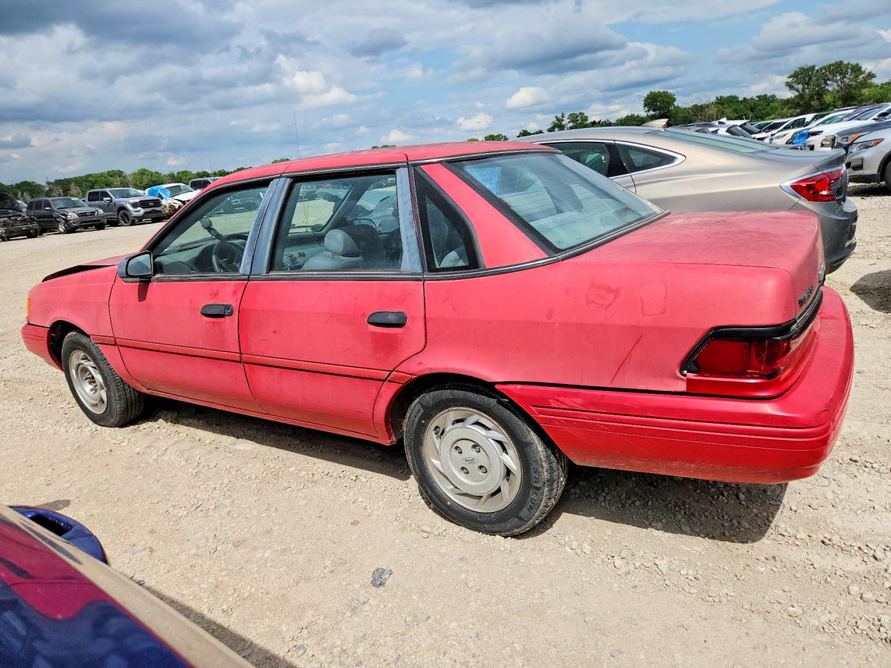 1994 Ford Tempo Gl Red vin: 1FAPP36X3RK229702