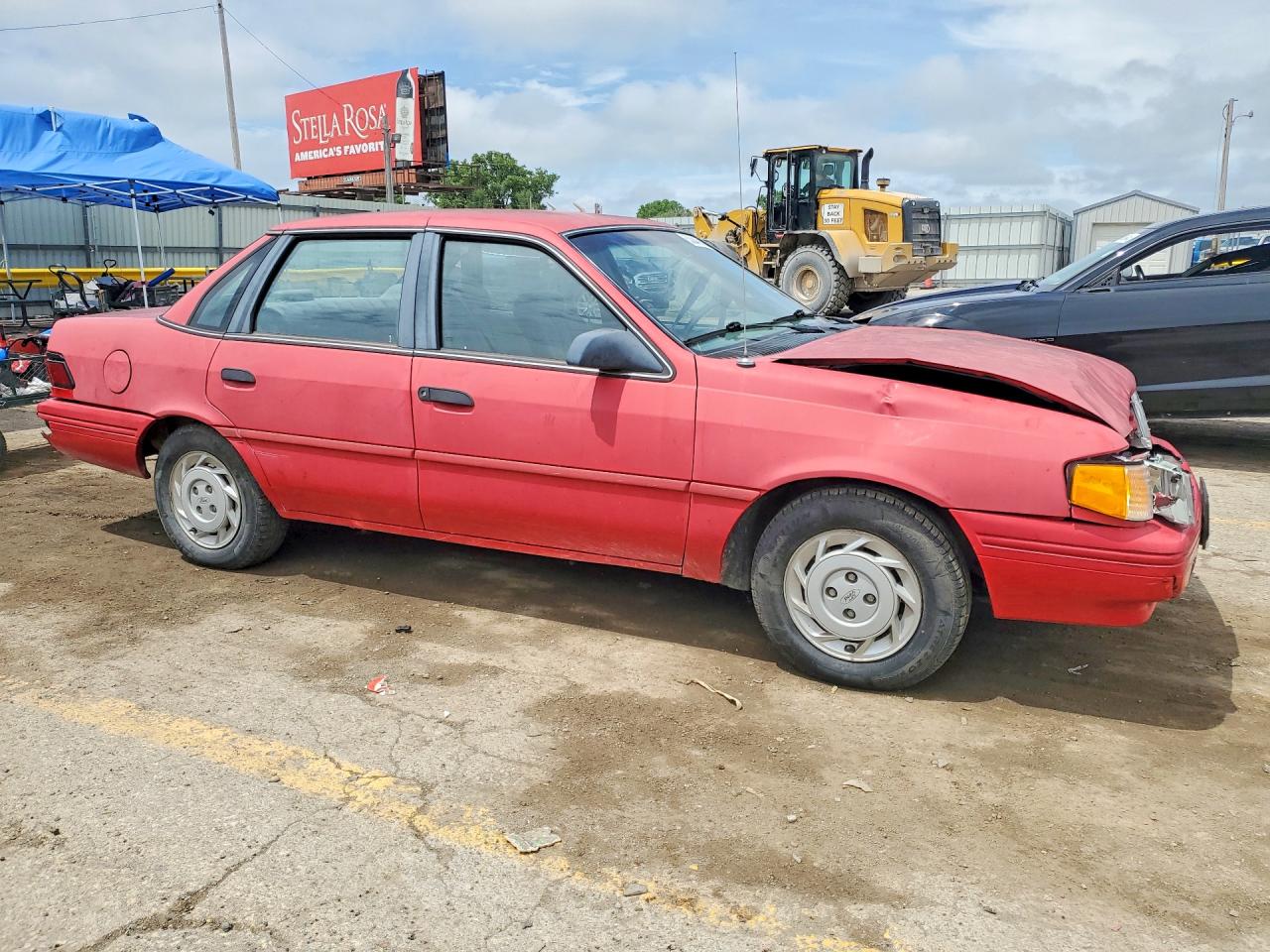 1994 Ford Tempo Gl Red vin: 1FAPP36X3RK229702