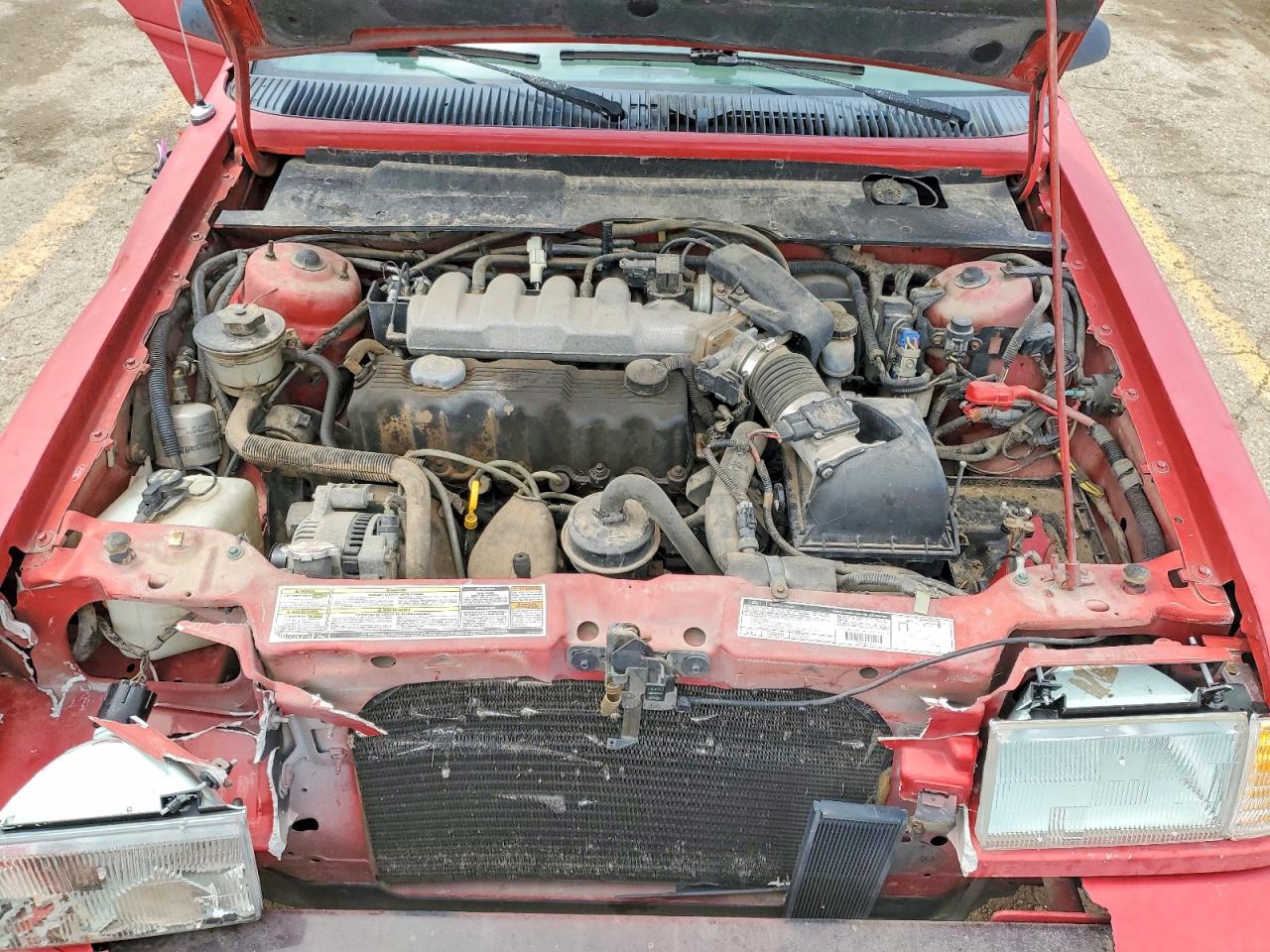 1994 Ford Tempo Gl Red vin: 1FAPP36X3RK229702