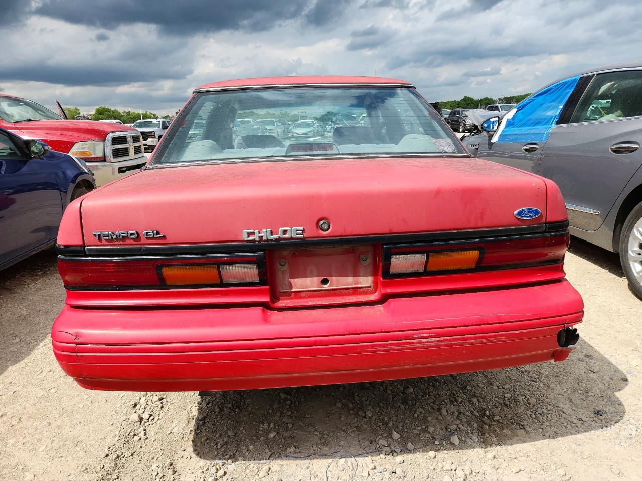 1994 Ford Tempo Gl Red vin: 1FAPP36X3RK229702