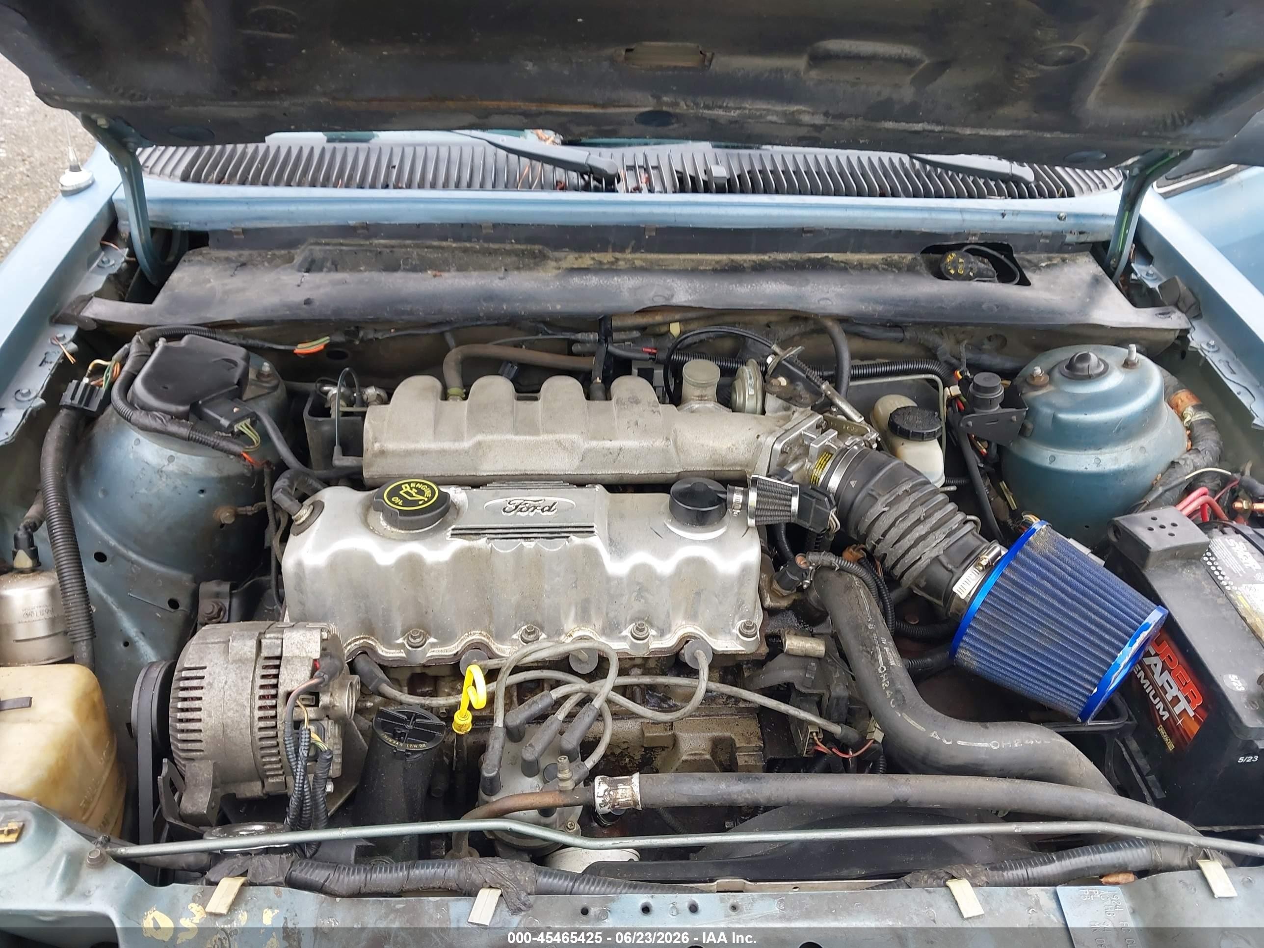 1991 Ford Tempo Gl Blue vin: 1FAPP36X8MK116675