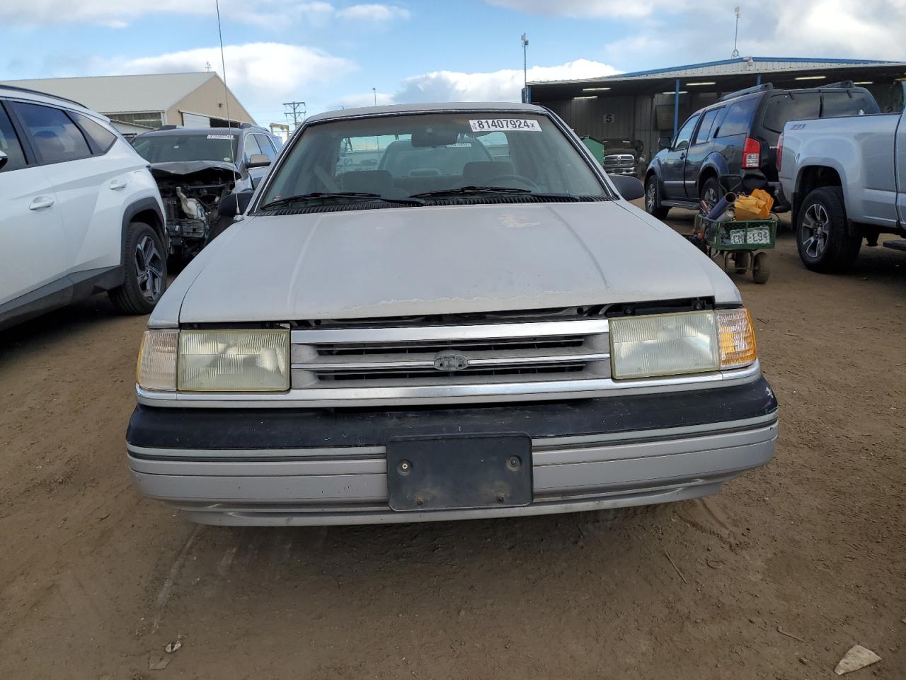 1991 Ford Tempo Gl Silver vin: 1FAPP36X8MK202729
