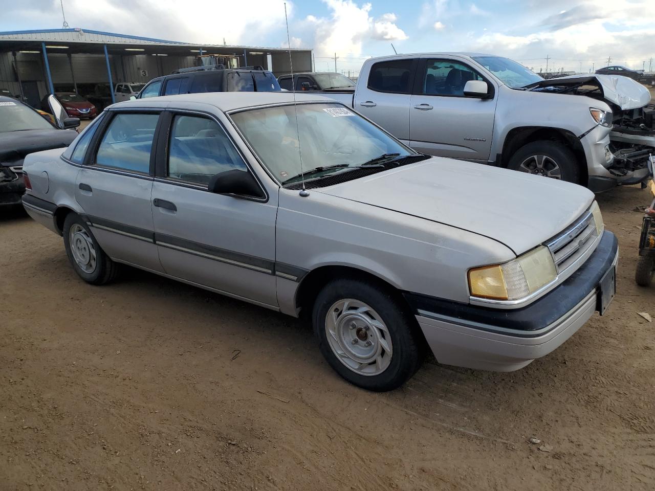 1991 Ford Tempo Gl Silver vin: 1FAPP36X8MK202729