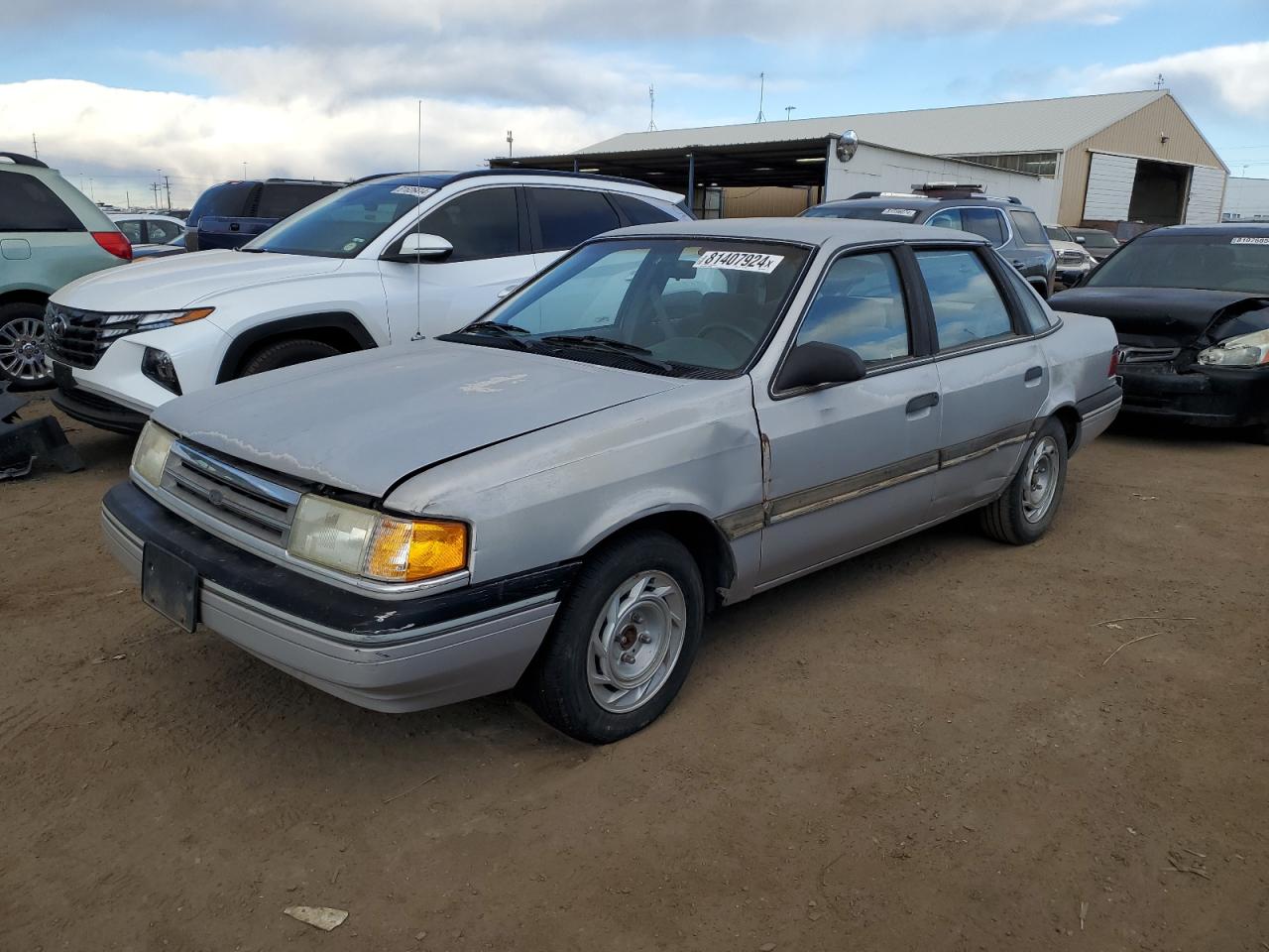 1991 Ford Tempo Gl Silver vin: 1FAPP36X8MK202729