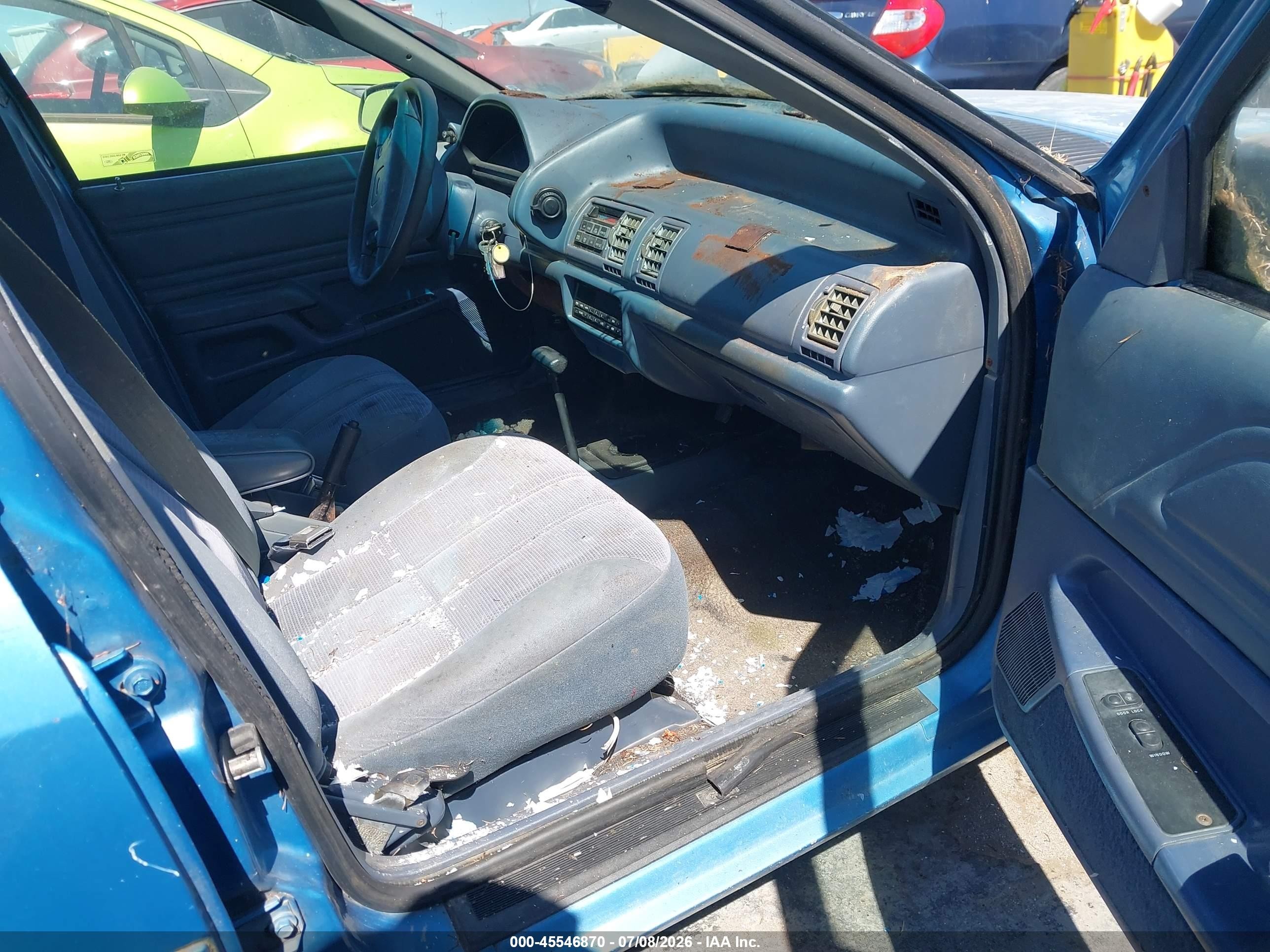 1994 Ford Tempo Gl Blue vin: 1FAPP36X9RK123612