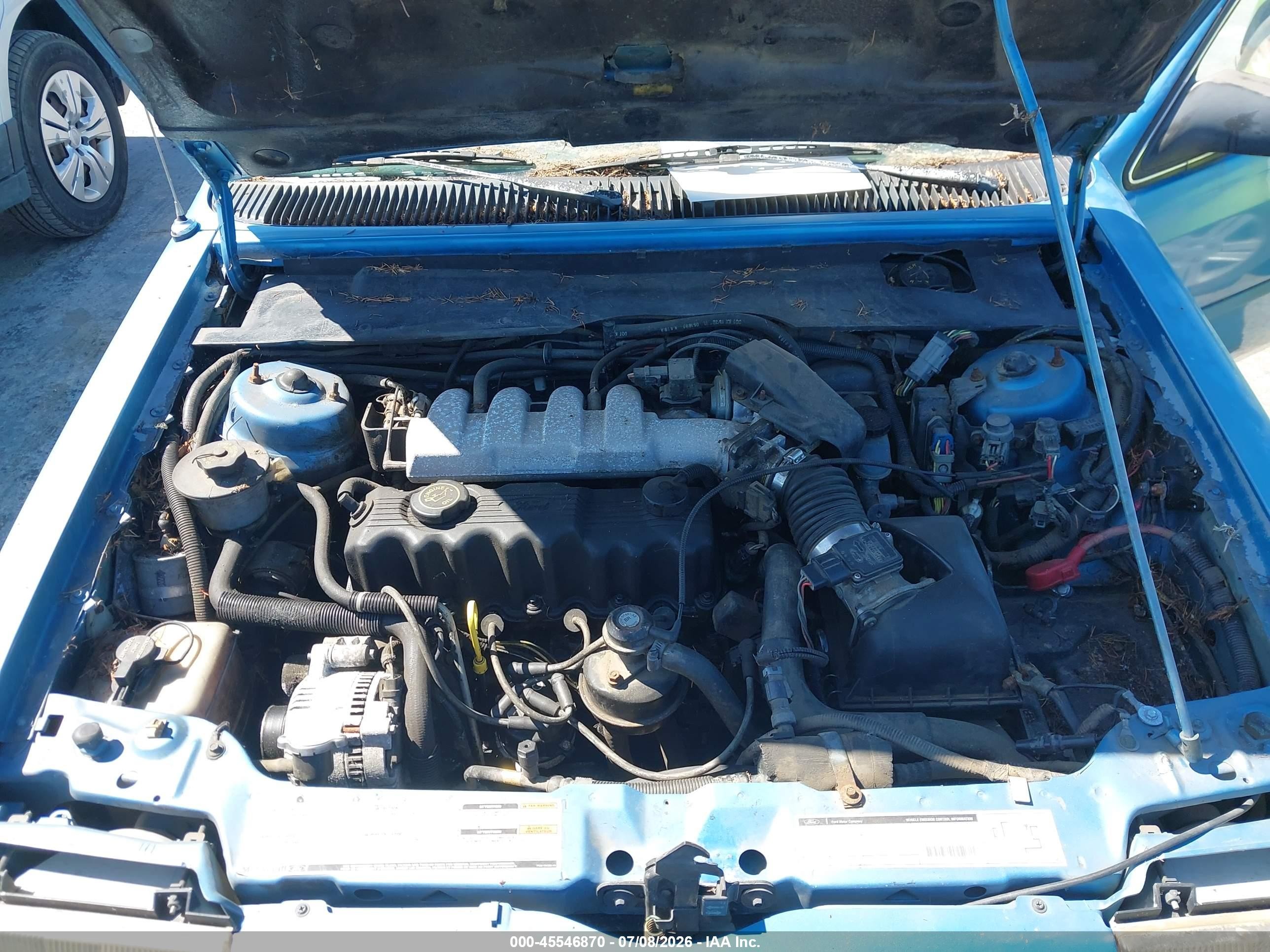 1994 Ford Tempo Gl Blue vin: 1FAPP36X9RK123612