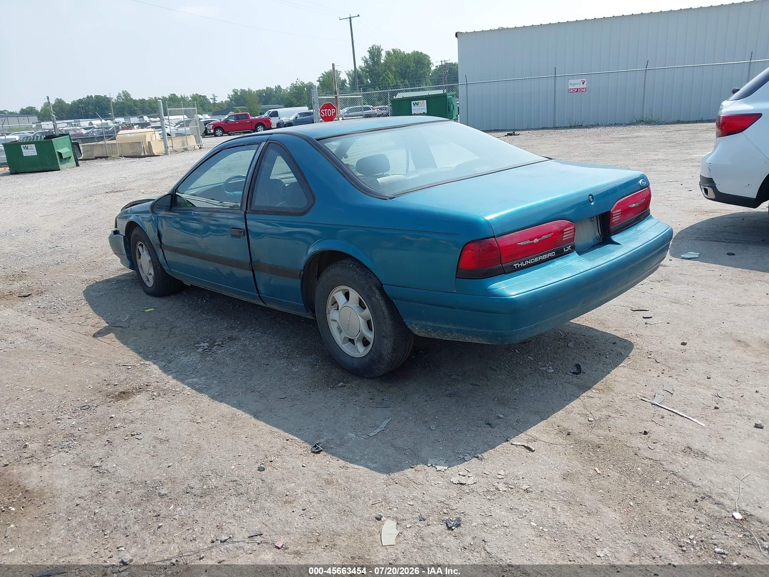 1993 Ford Thunderbird Lx Green vin: 1FAPP6241PH127855